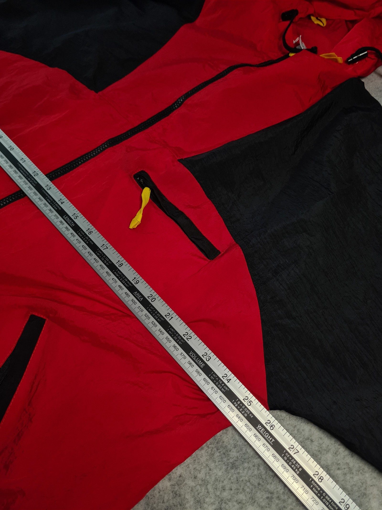 Marlboro Red Black Windbreaker Jacket With Hood Large image 8