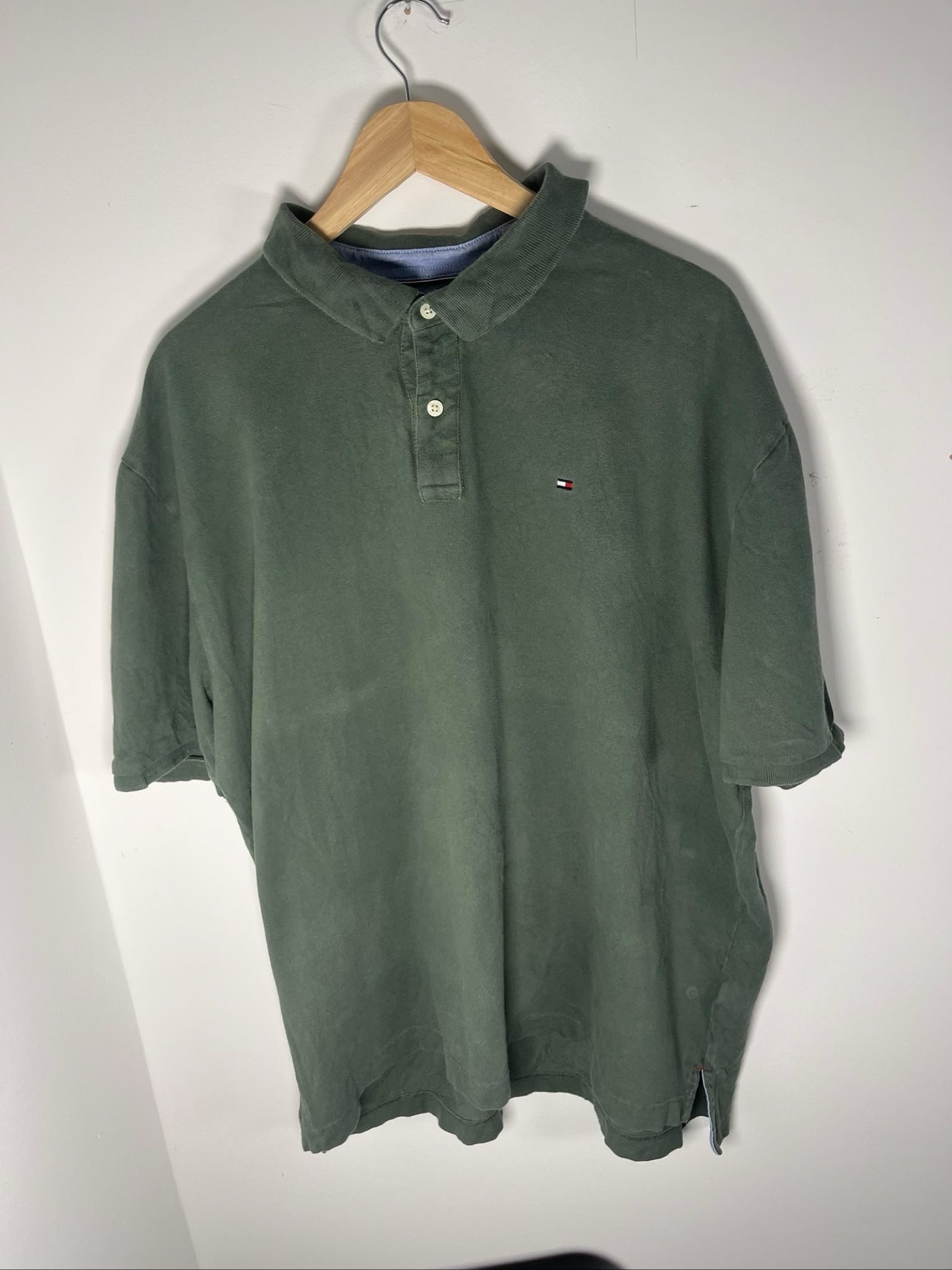 Tommy Hilfiger Men's Green Classic Fit Cotton Polo Shirt XXL