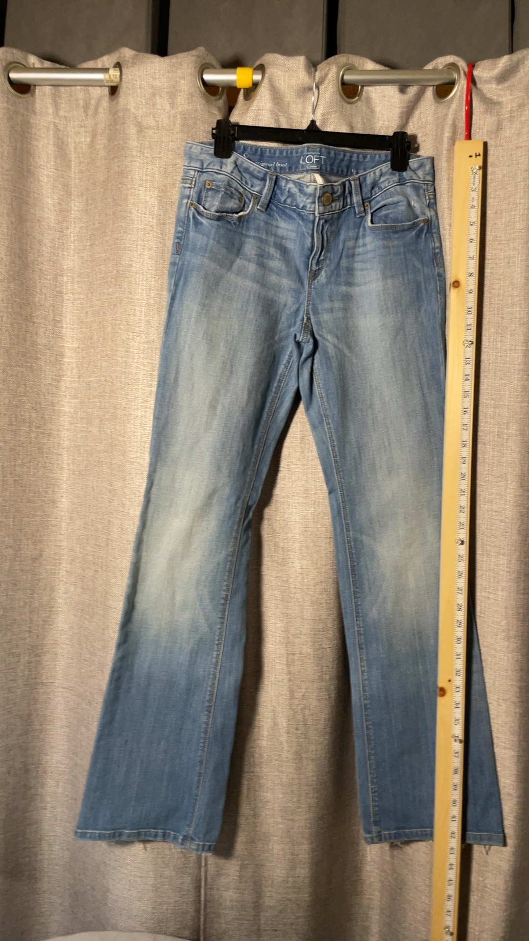 LOFT Women's Light Blue Denim Bootcut Jeans 42 in Outseam image 3