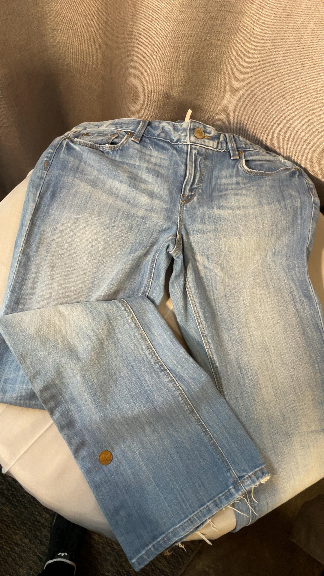 LOFT Women's Light Blue Denim Bootcut Jeans 42 in Outseam