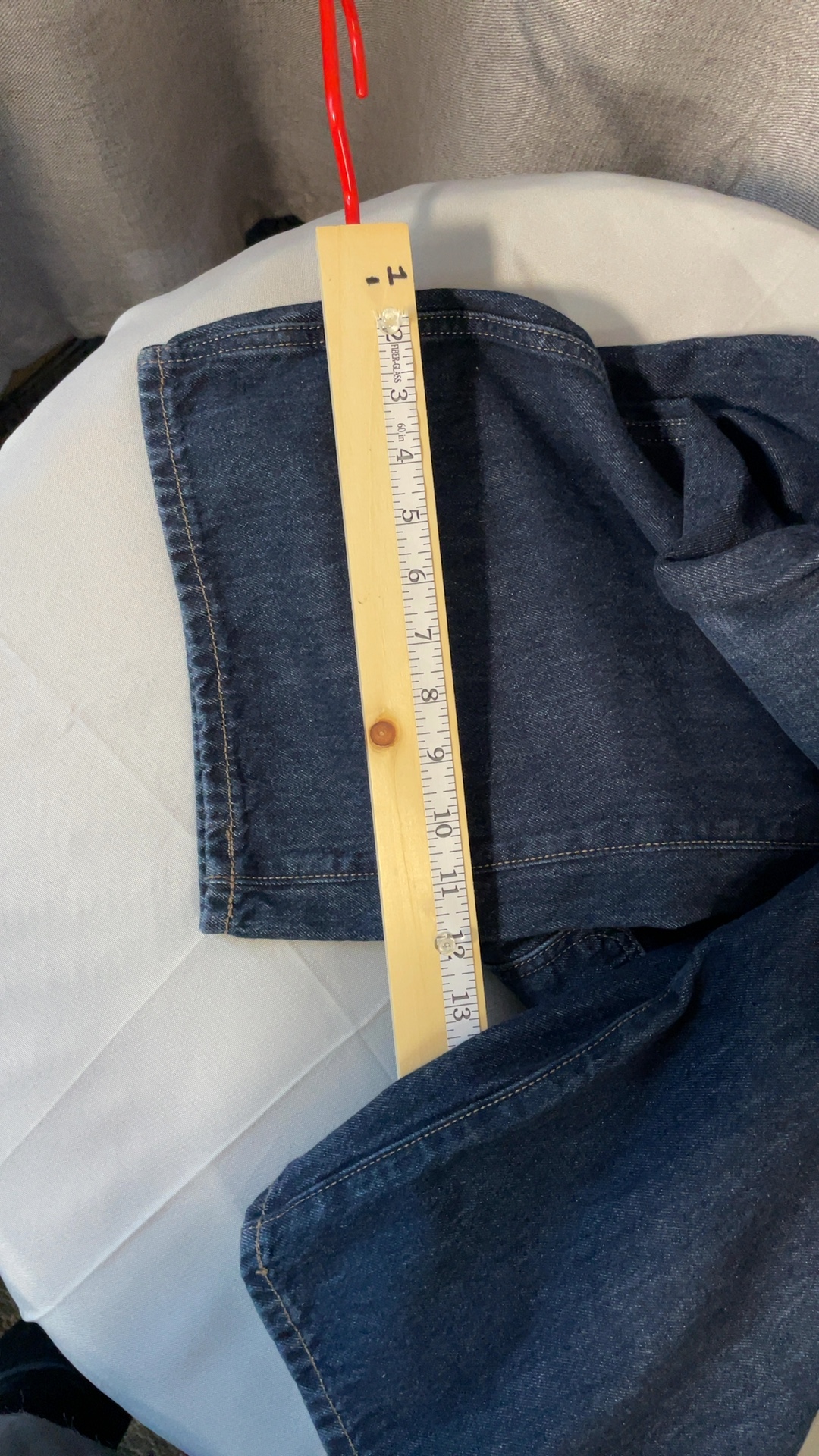 Old Navy Dark Blue High Rise Baggy Wide Leg Jeans Size 0 image 3