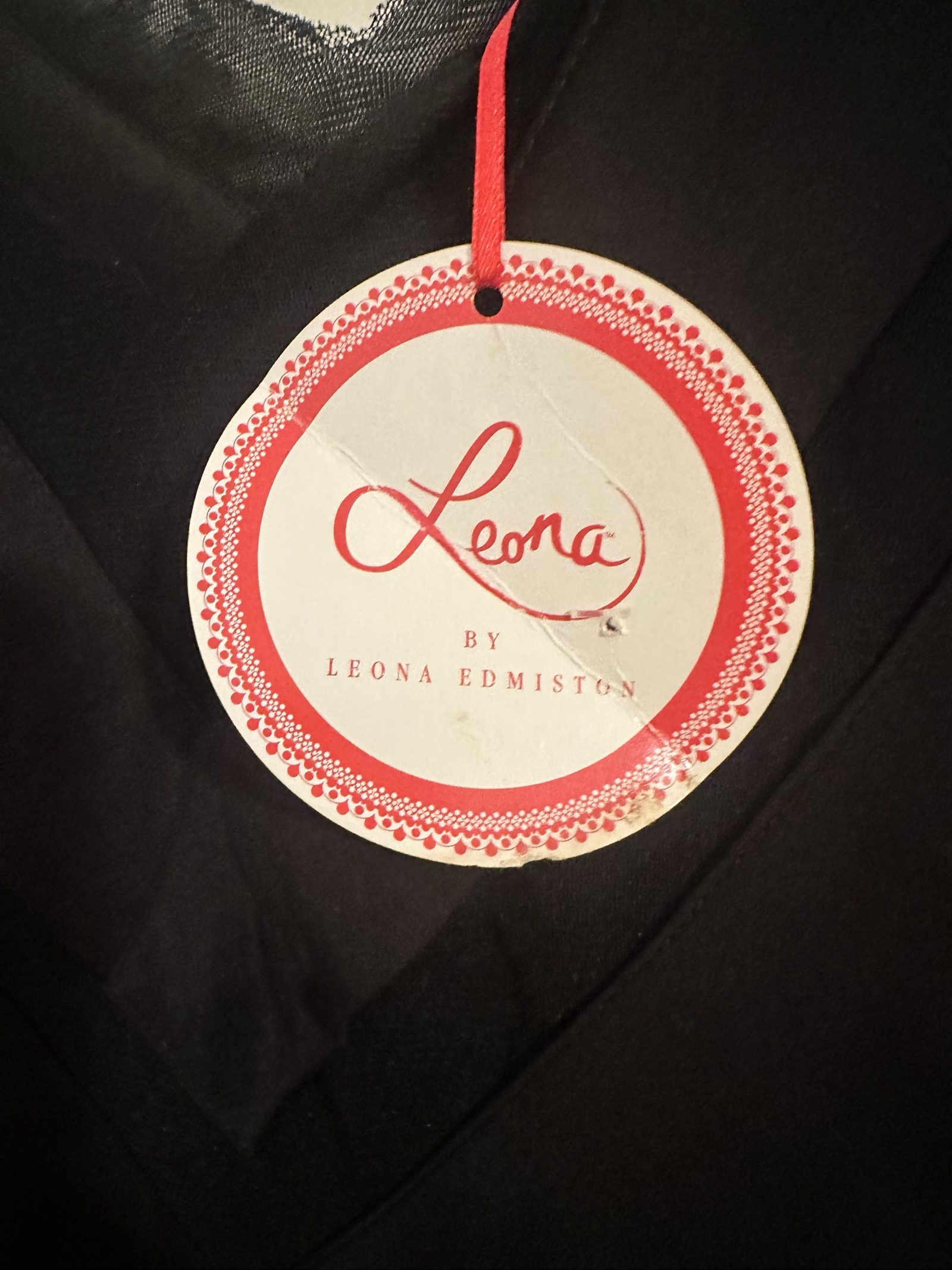 Leona Black Women's V-Neck Chiffon Dress XL image 2