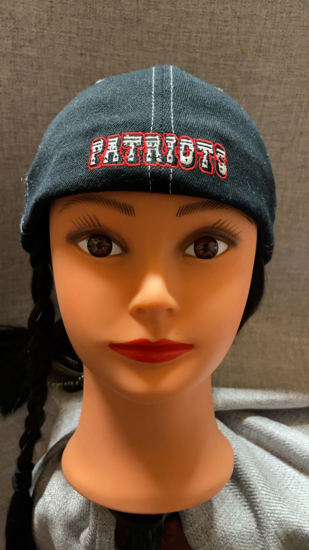 Reebok Black & Red Patriots Football Cap OSFA