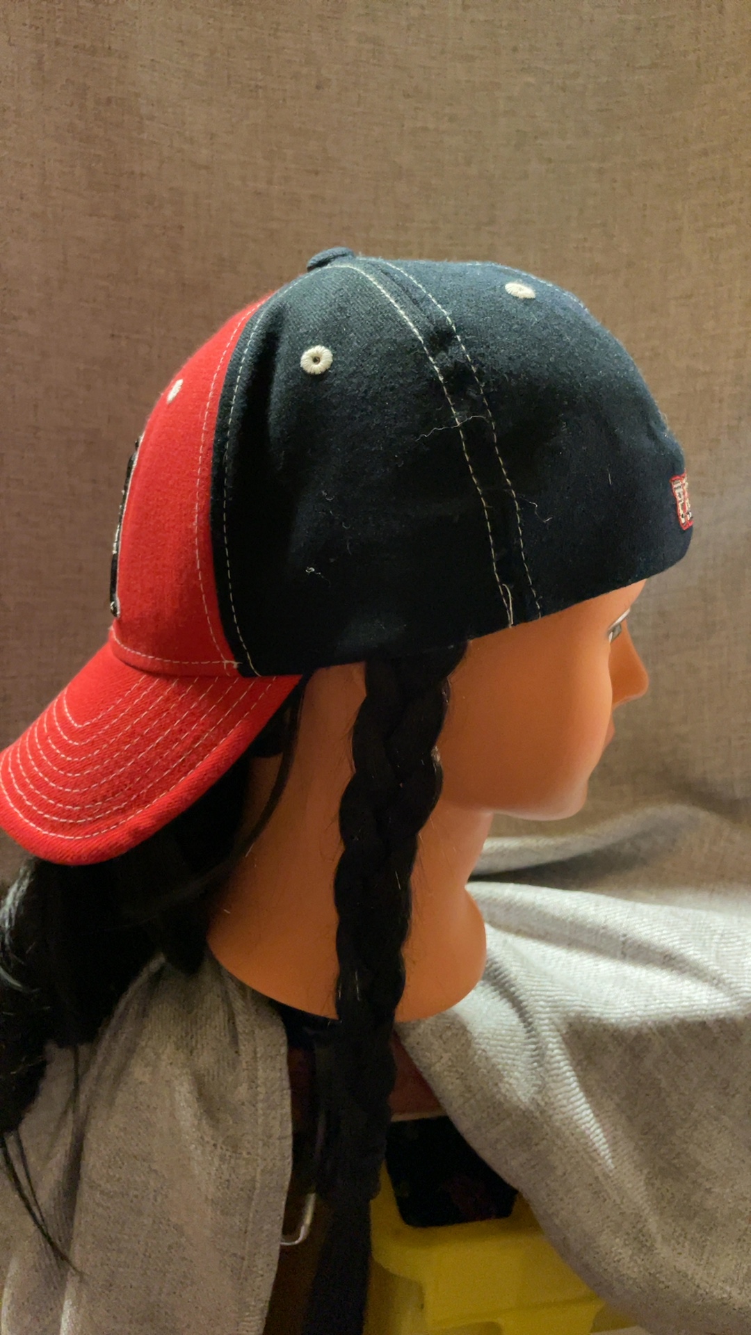 Reebok Black & Red Patriots Football Cap OSFA image 2