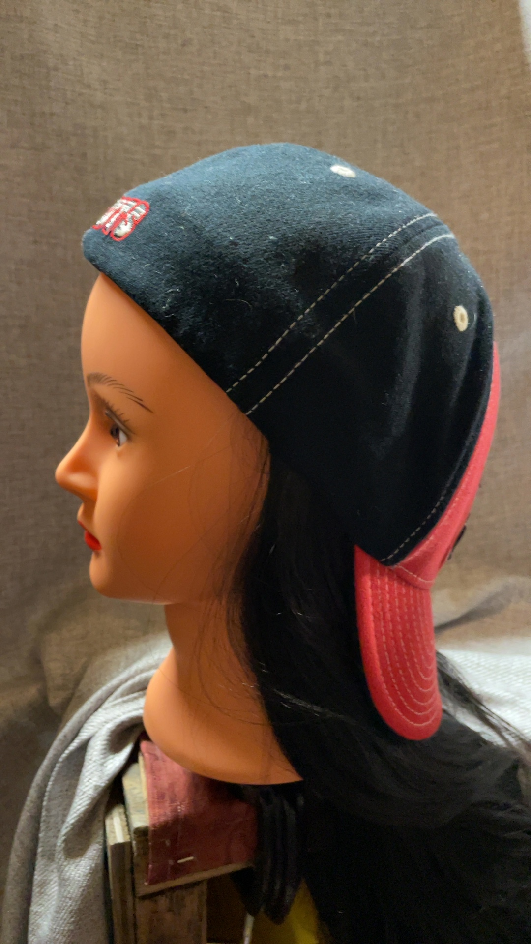 Reebok Black & Red Patriots Football Cap OSFA image 4