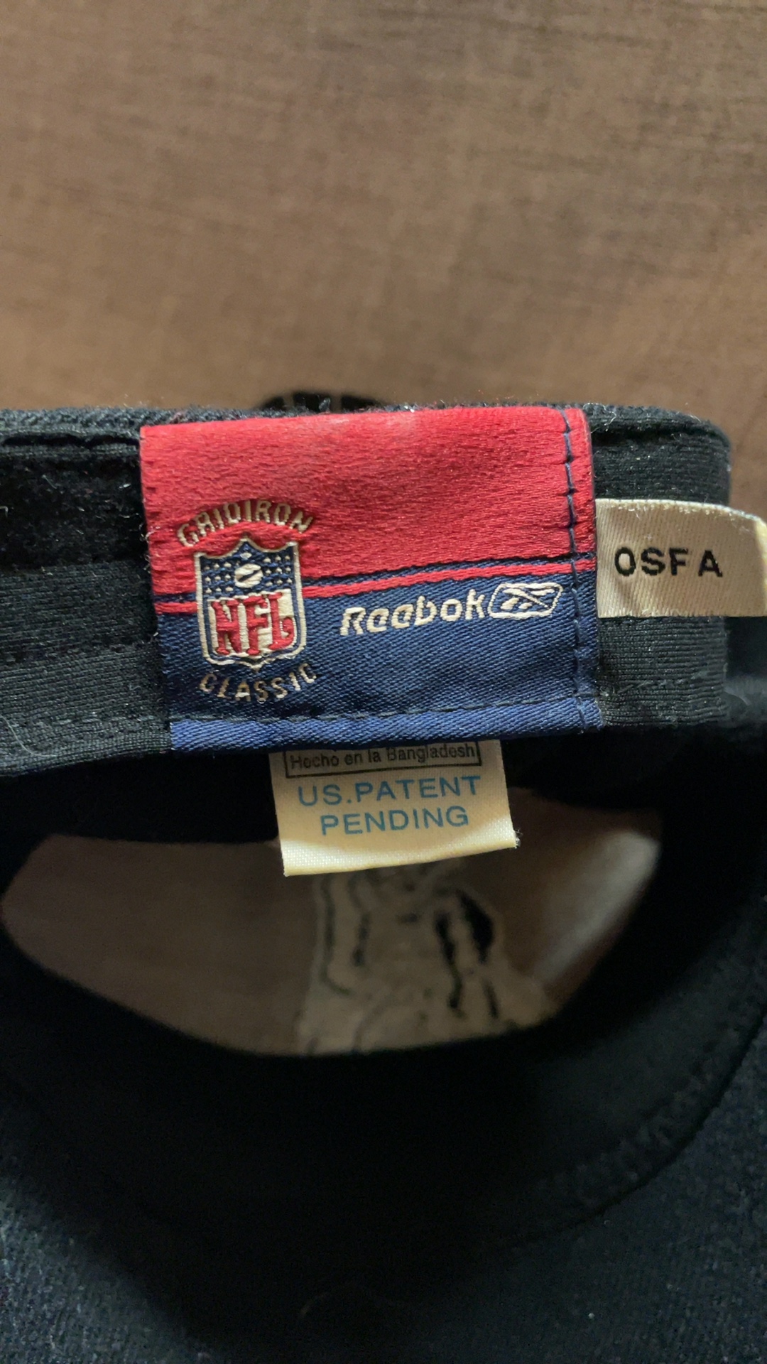 Reebok Black & Red Patriots Football Cap OSFA image 5