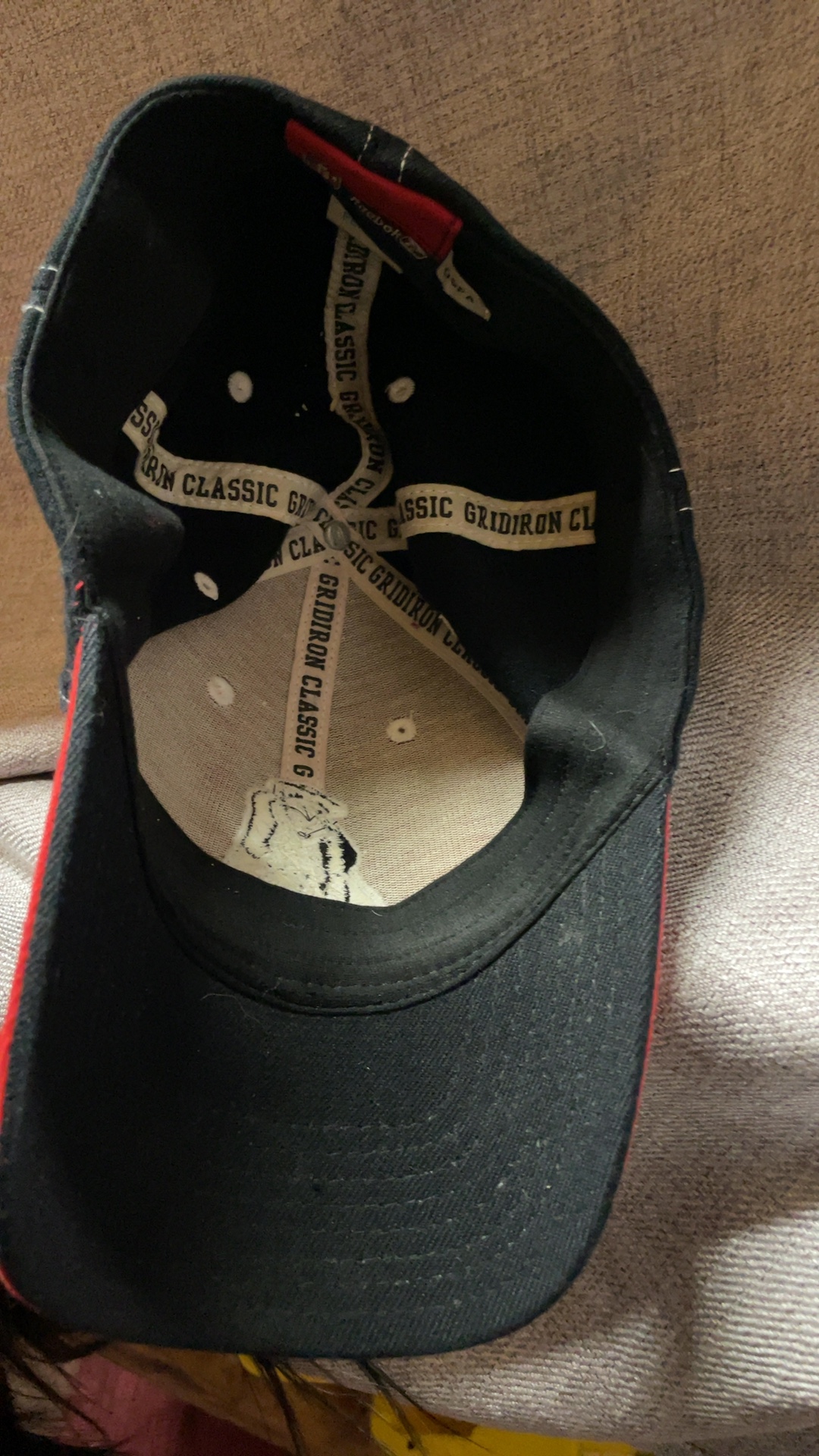 Reebok Black & Red Patriots Football Cap OSFA image 8