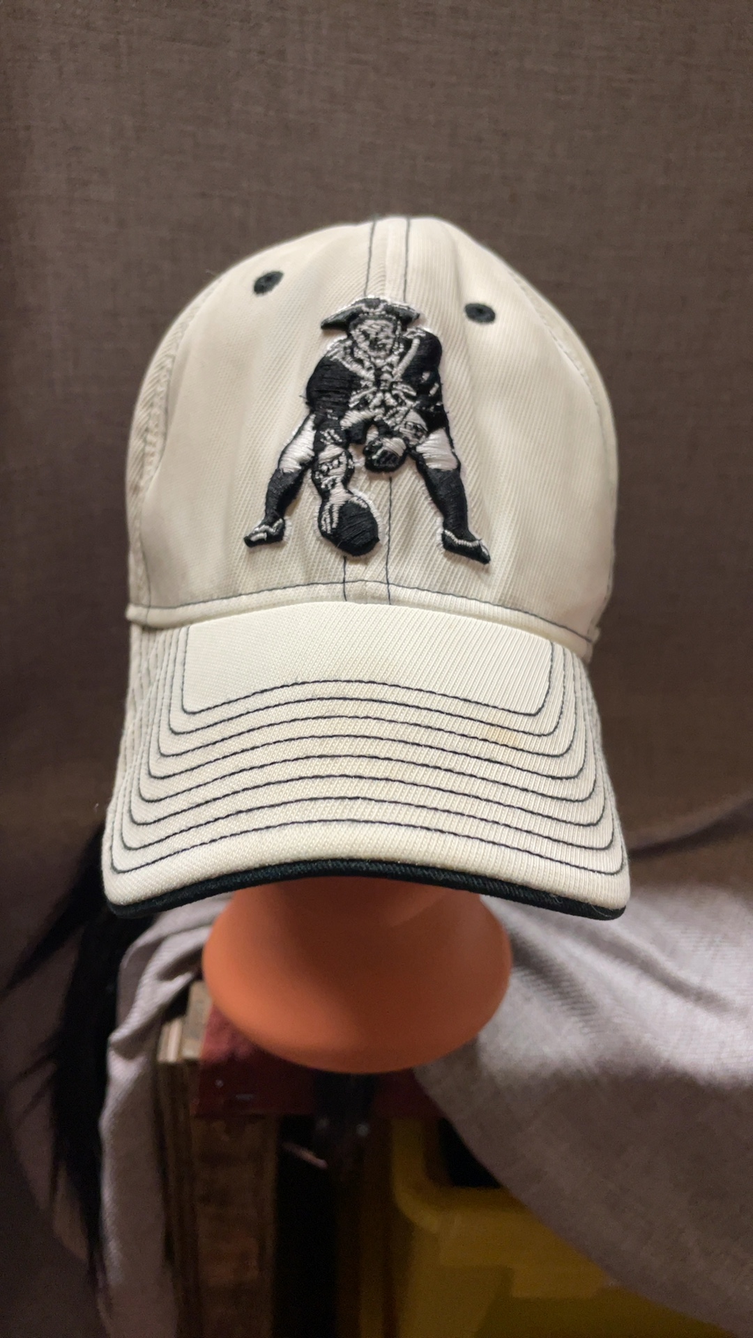 New England Patriots Cream & Black Baseball Cap