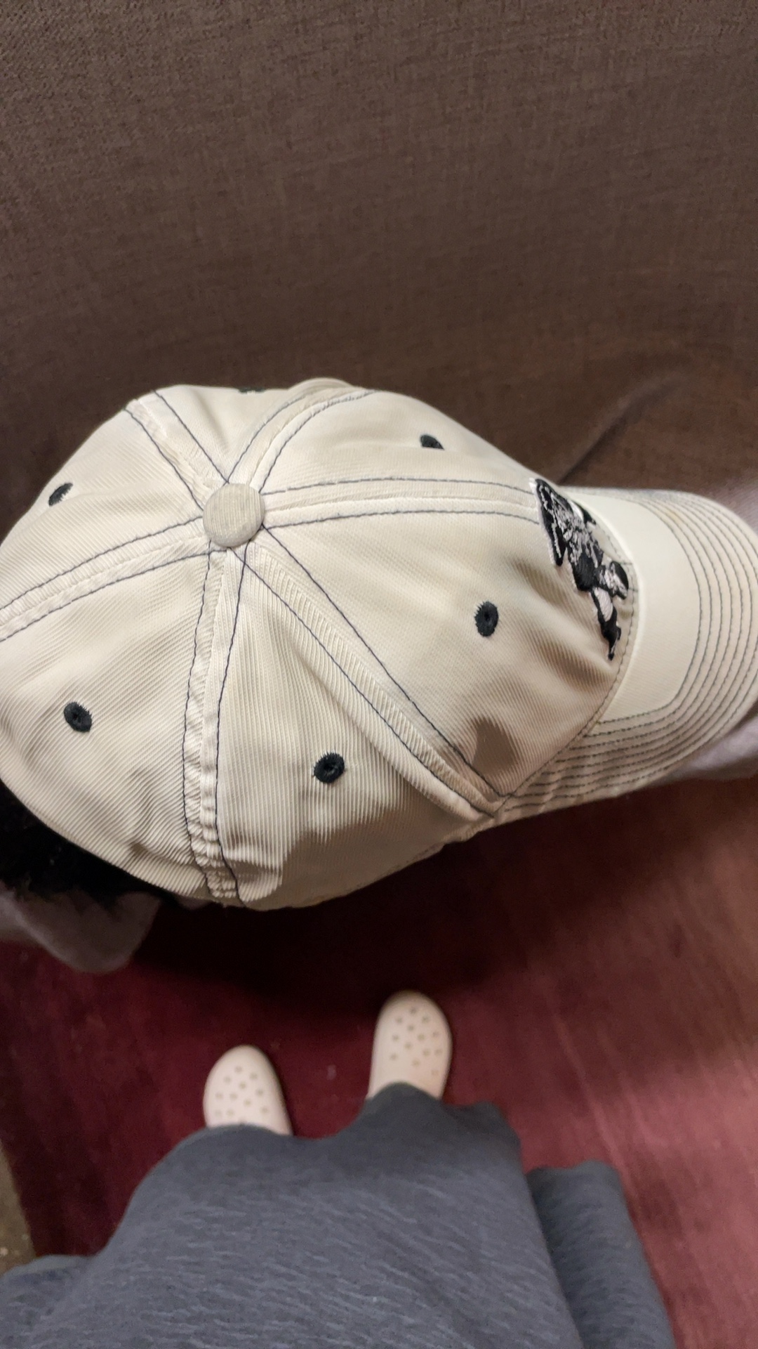 New England Patriots Cream & Black Baseball Cap image 5