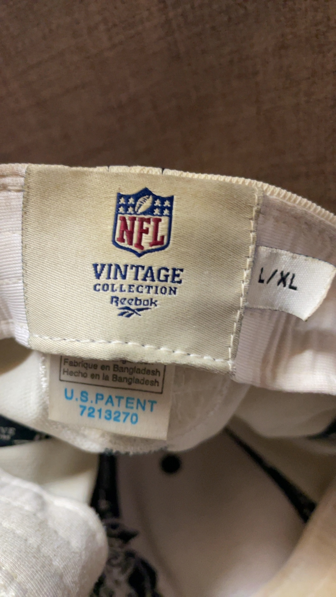 New England Patriots Cream & Black Baseball Cap image 7