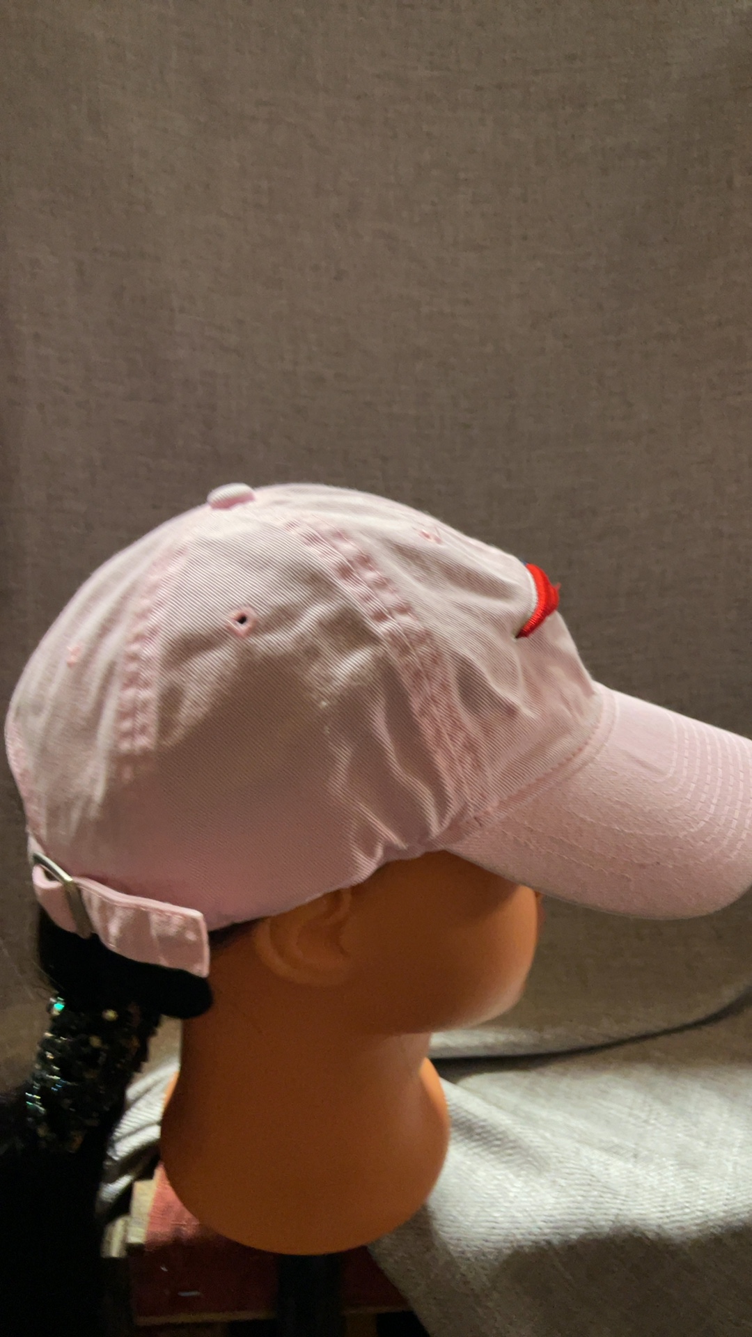 New England Patriots Pink Baseball Cap Adjustable image 2
