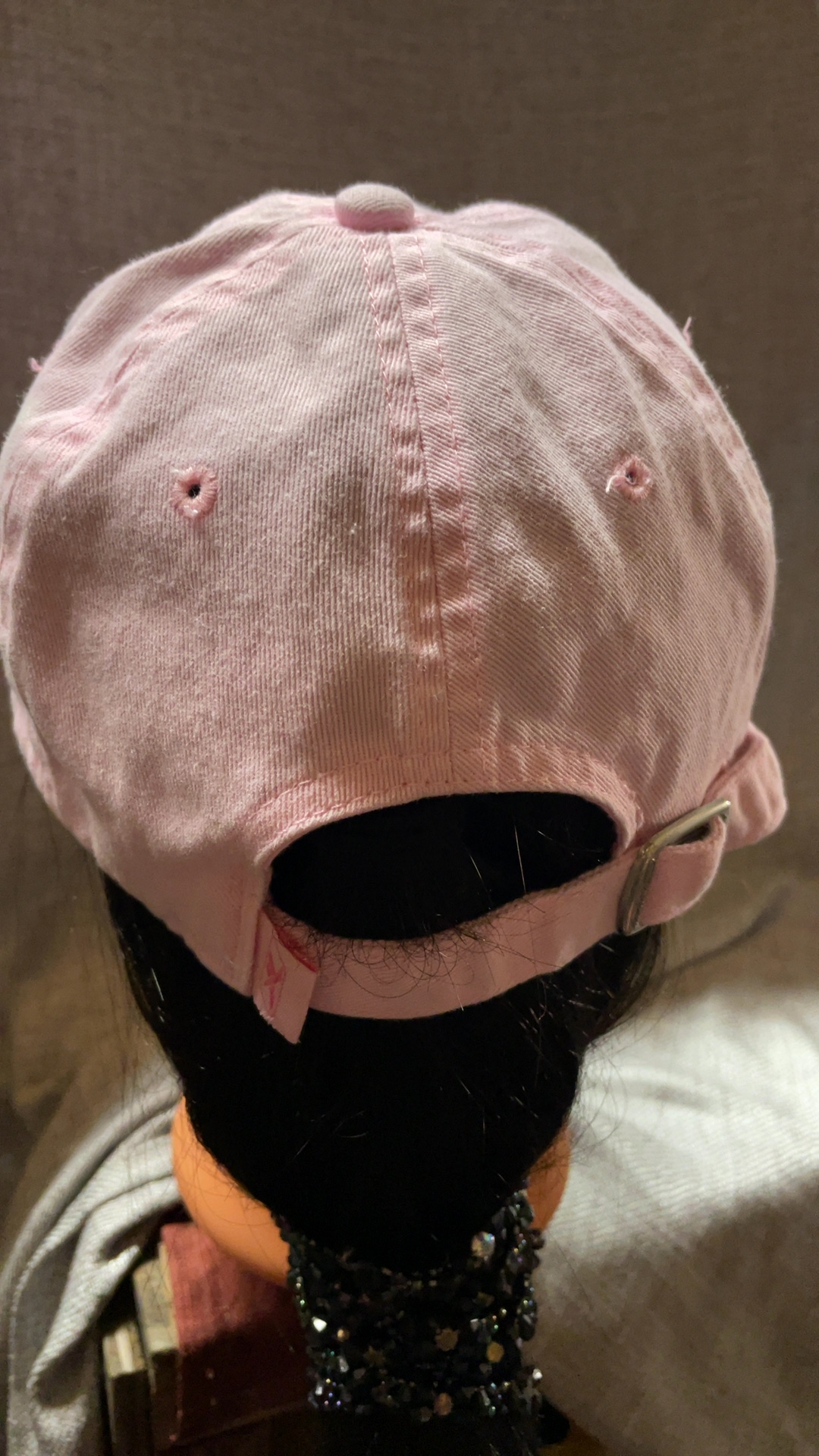 New England Patriots Pink Baseball Cap Adjustable image 3