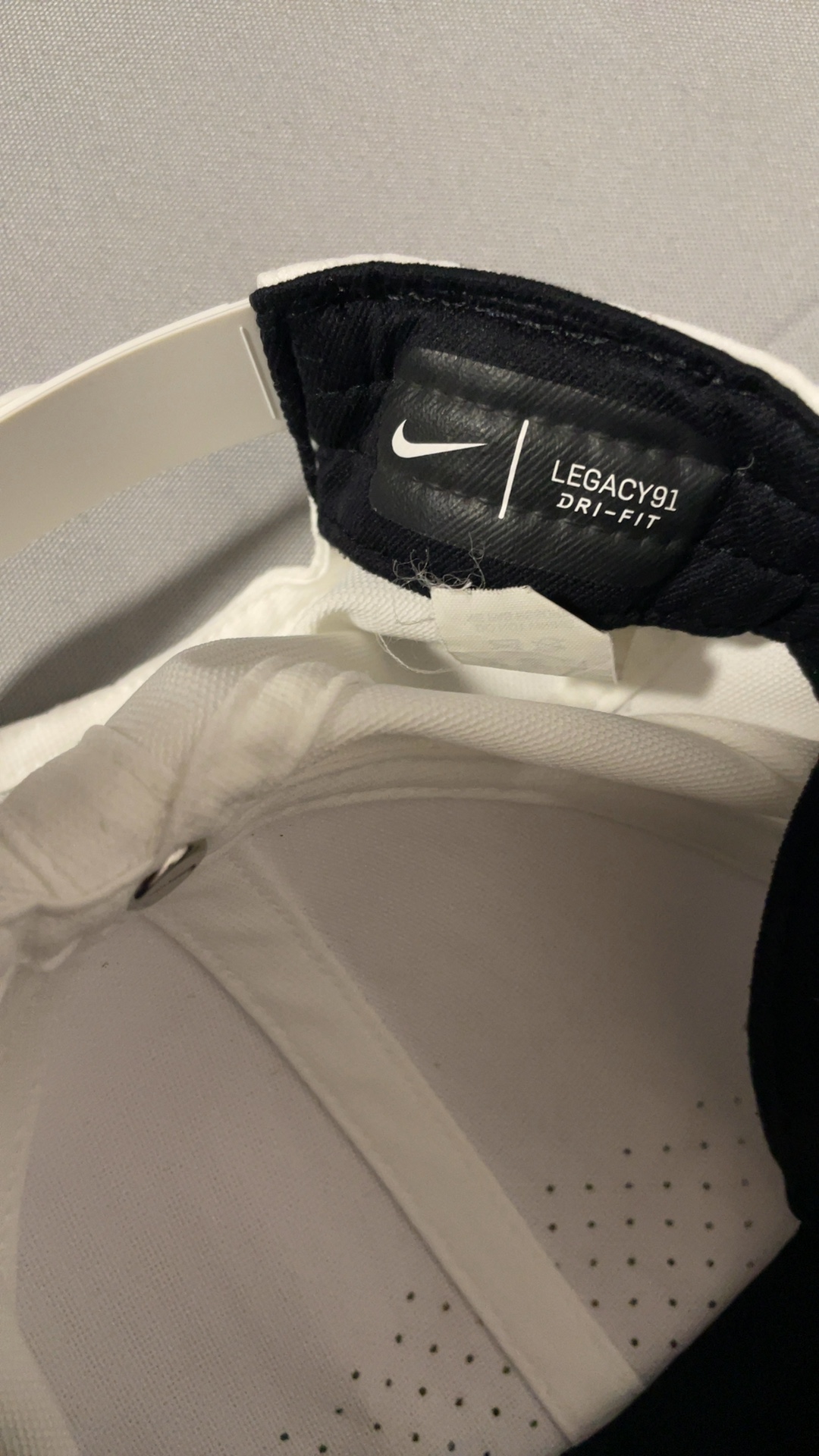 Nike White Legacy91 Dri-Fit Baseball Cap Adjustable image 5