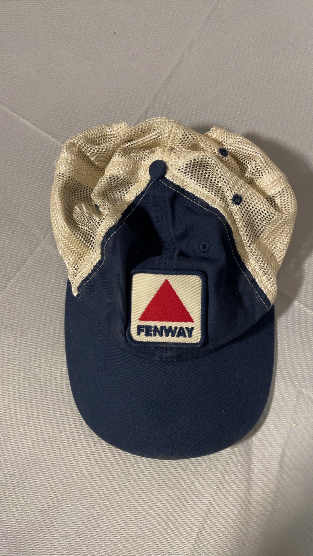 Fenway Navy & Beige Mesh Trucker Hat One Size image 5