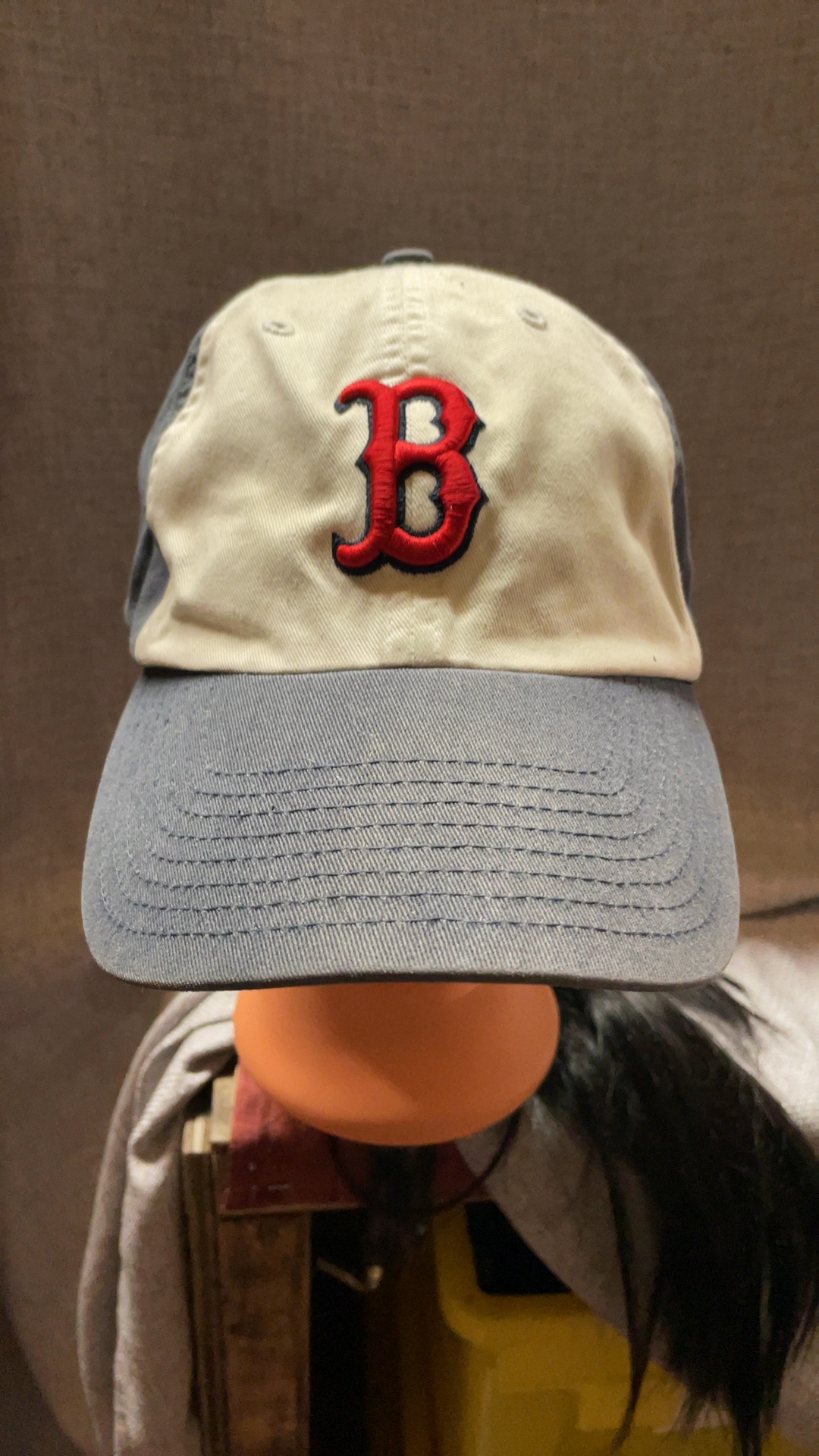 Boston Red Sox Navy & Cream Baseball Cap size XL