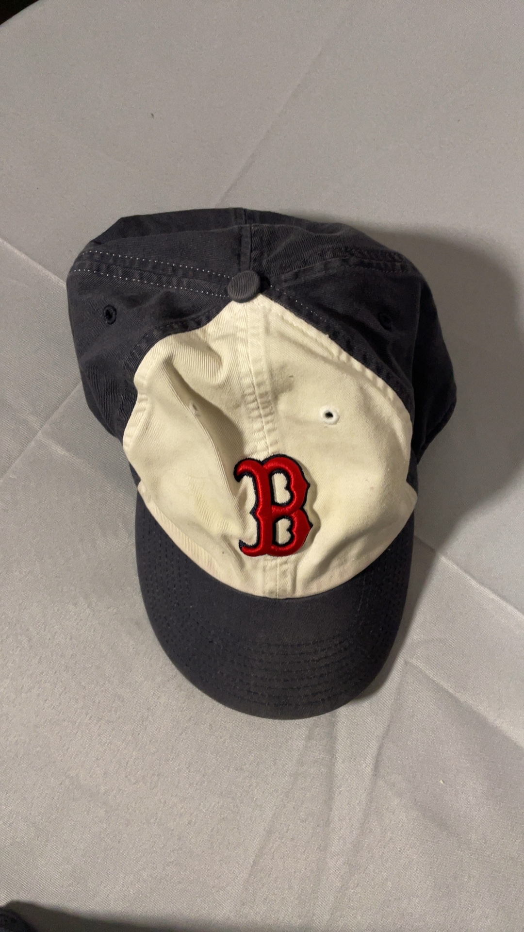 Boston Red Sox Navy & Cream Baseball Cap size XL image 5