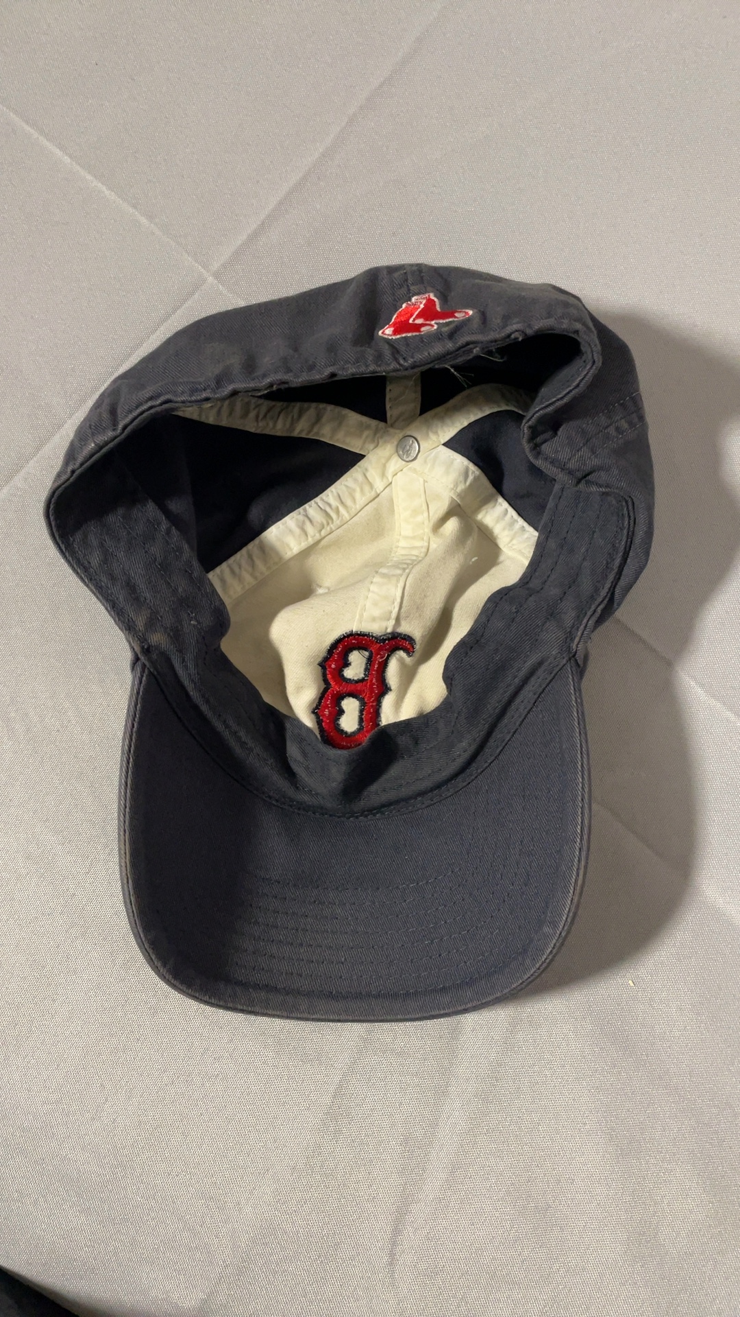 Boston Red Sox Navy & Cream Baseball Cap size XL image 6