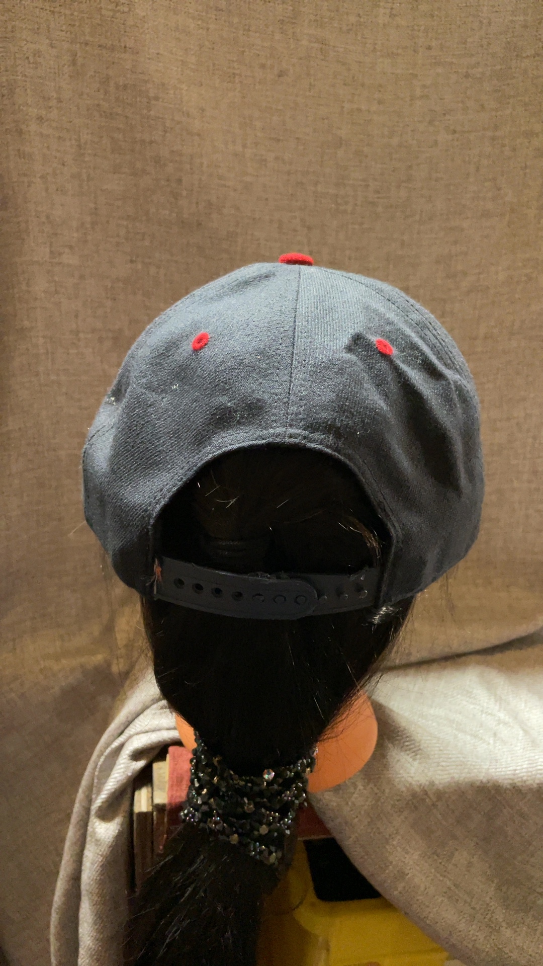 47 Brand Black & Red Boston Red Sox Snapback Hat One Size image 3