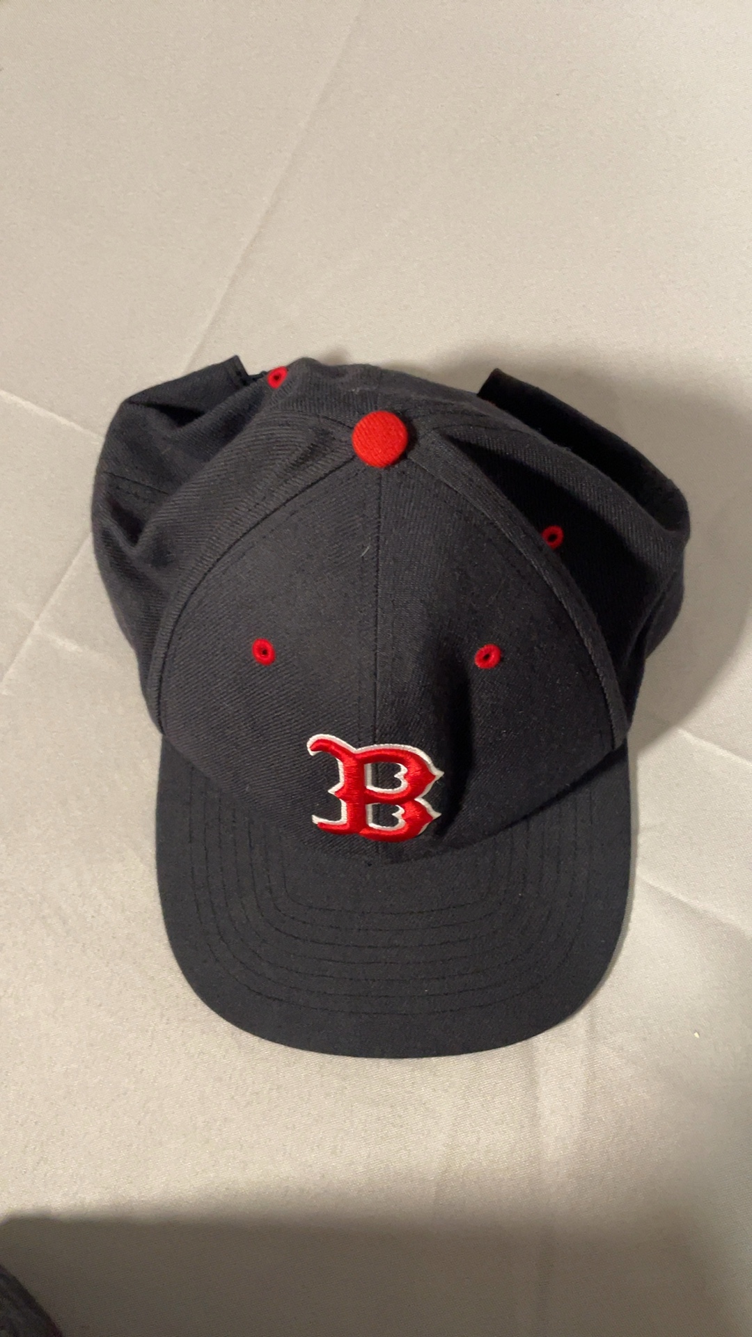 47 Brand Black & Red Boston Red Sox Snapback Hat One Size image 5
