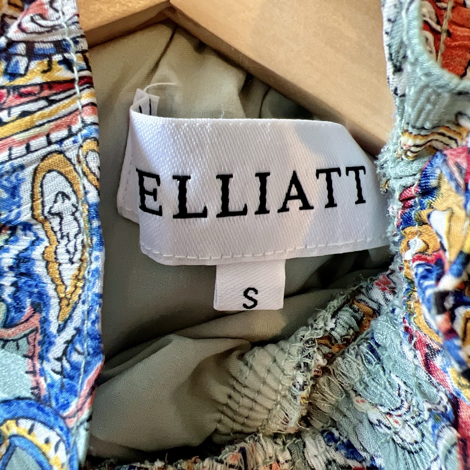Elliatt Amaya Paisley Asymmetric Midi Dress S / AU 8 / US 4 Boho Party 70s Party image 4