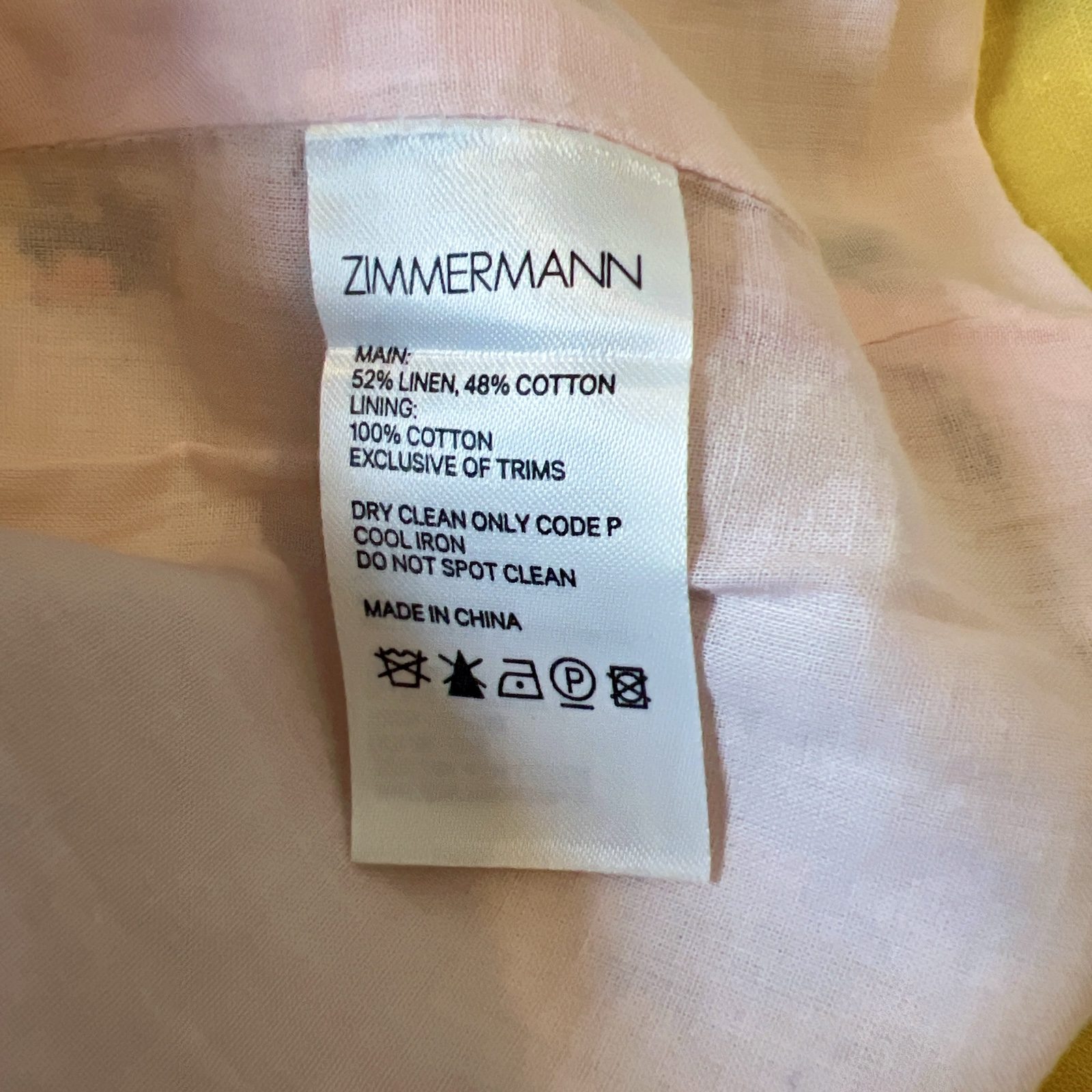 Zimmermann Zinnia Cut Out Bow Mini Dress 0 / AU 8 / US 4 Yellow Floral Sleeves image 5