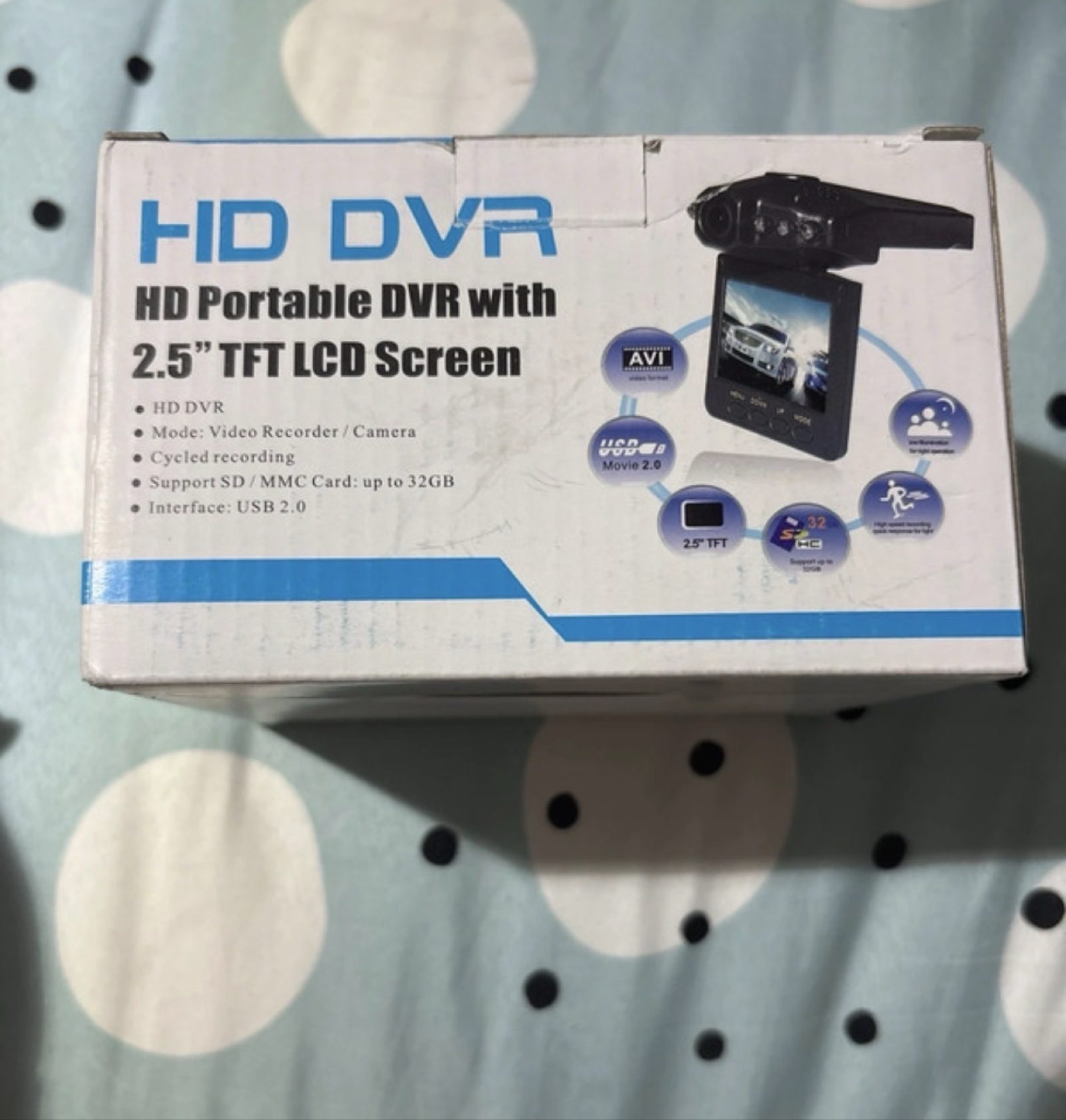 HD Portable DVR with 2.5" TFT LCD Screen Video Recorder Camera image 2