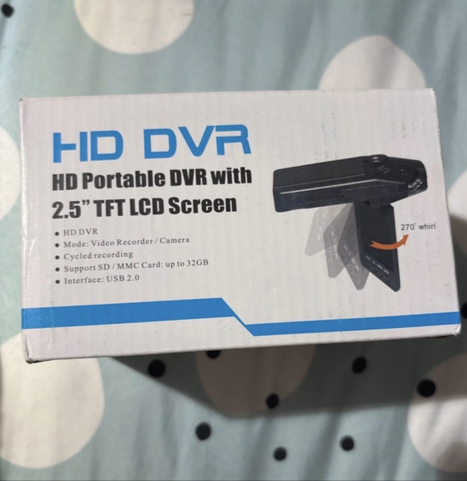 HD Portable DVR with 2.5" TFT LCD Screen Video Recorder Camera image 3