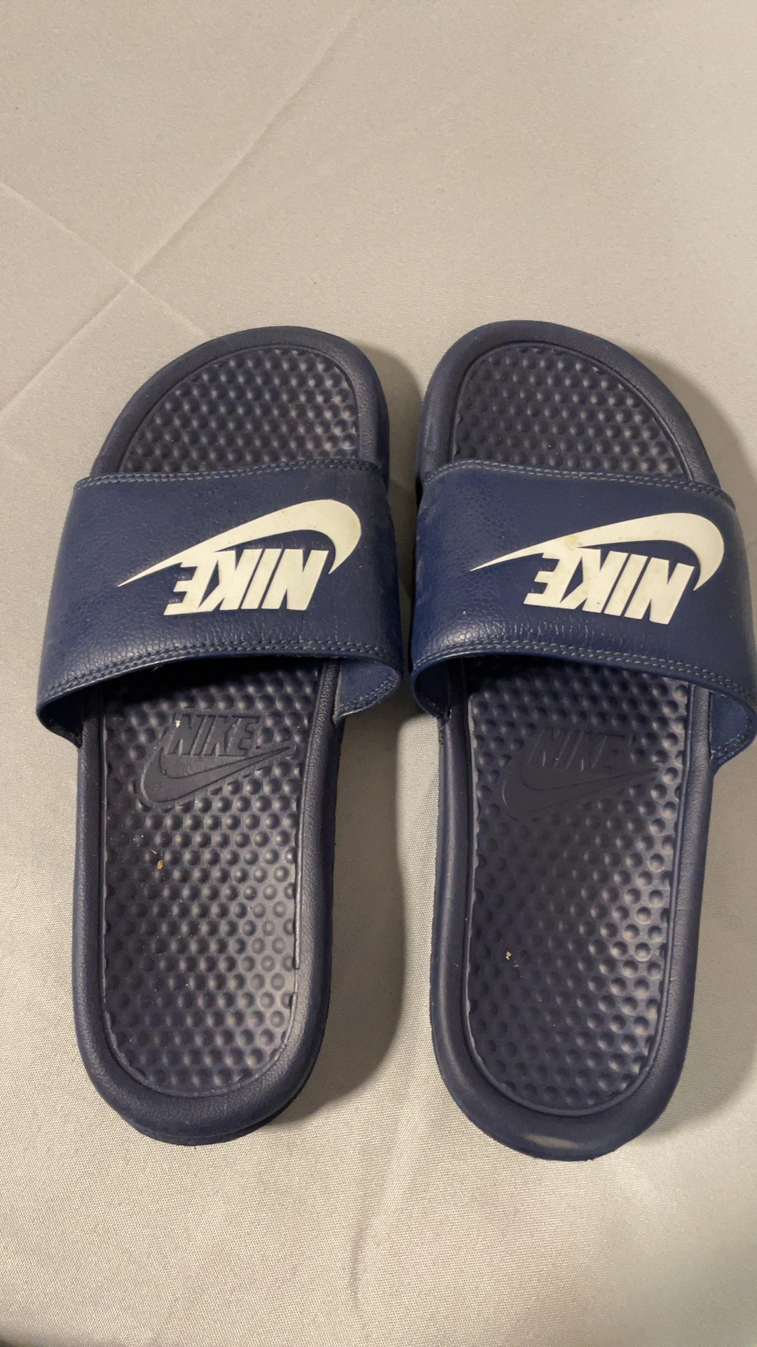 Nike Benassi JDI midnight navy/white slides US 7