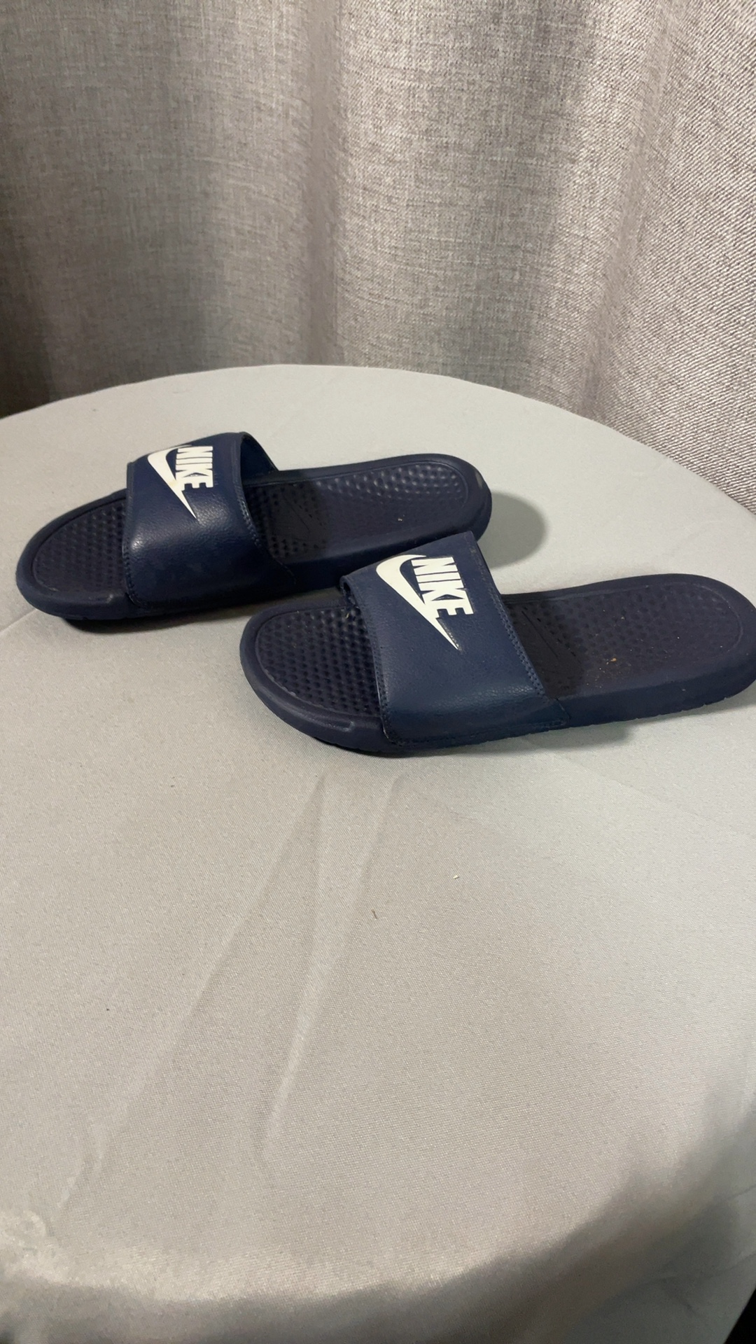 Nike Benassi JDI midnight navy/white slides US 7 image 2