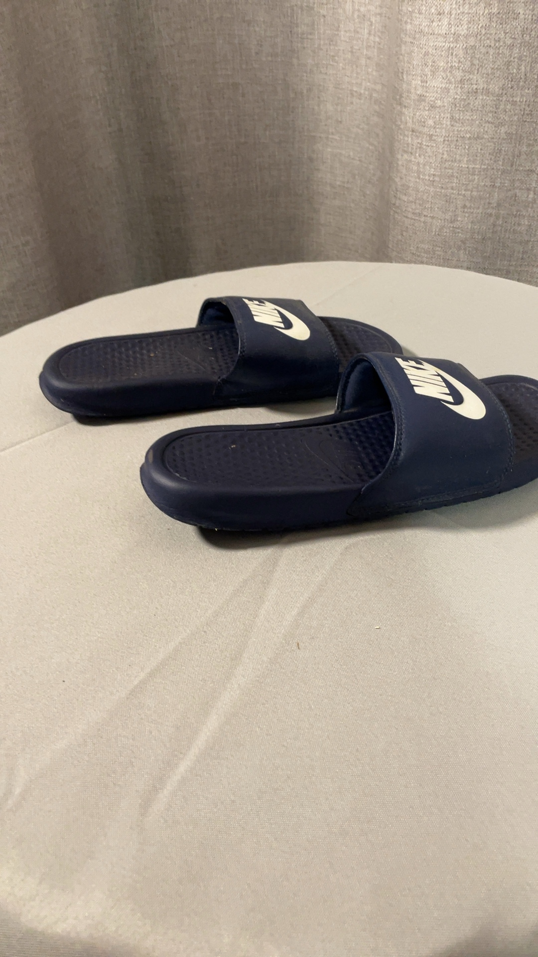 Nike Benassi JDI midnight navy/white slides US 7 image 4