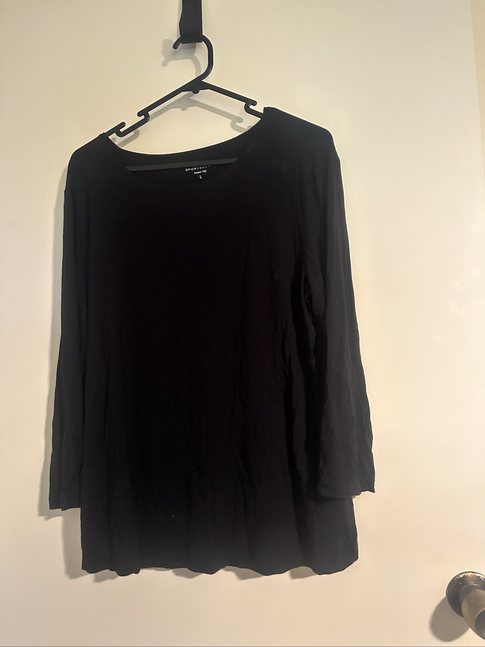Sportscraft Women's Black Magic Tee Large Long Sleeve Top