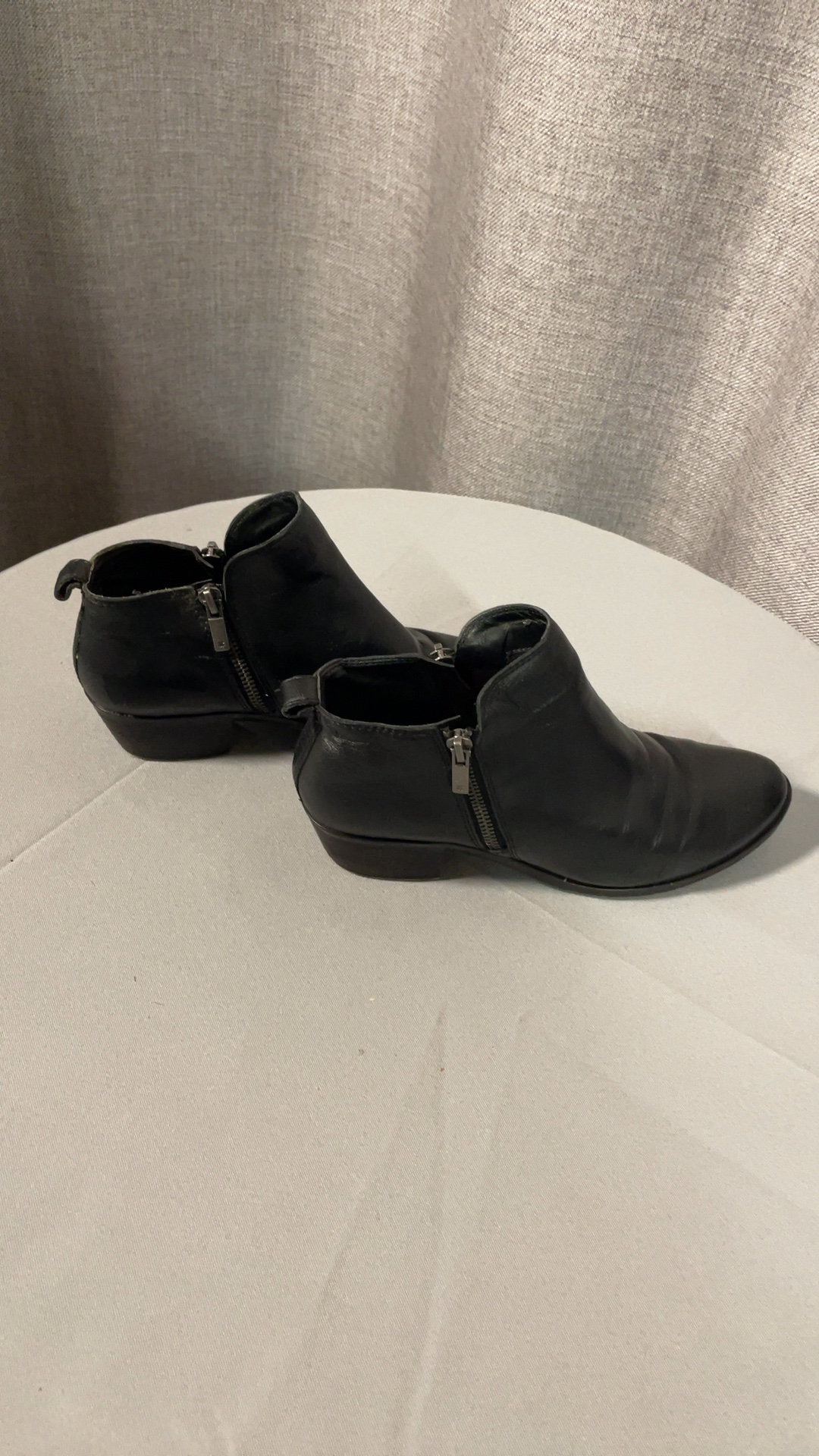 Lucky Brand Black Leather Ankle Boots US 7.5 image 2