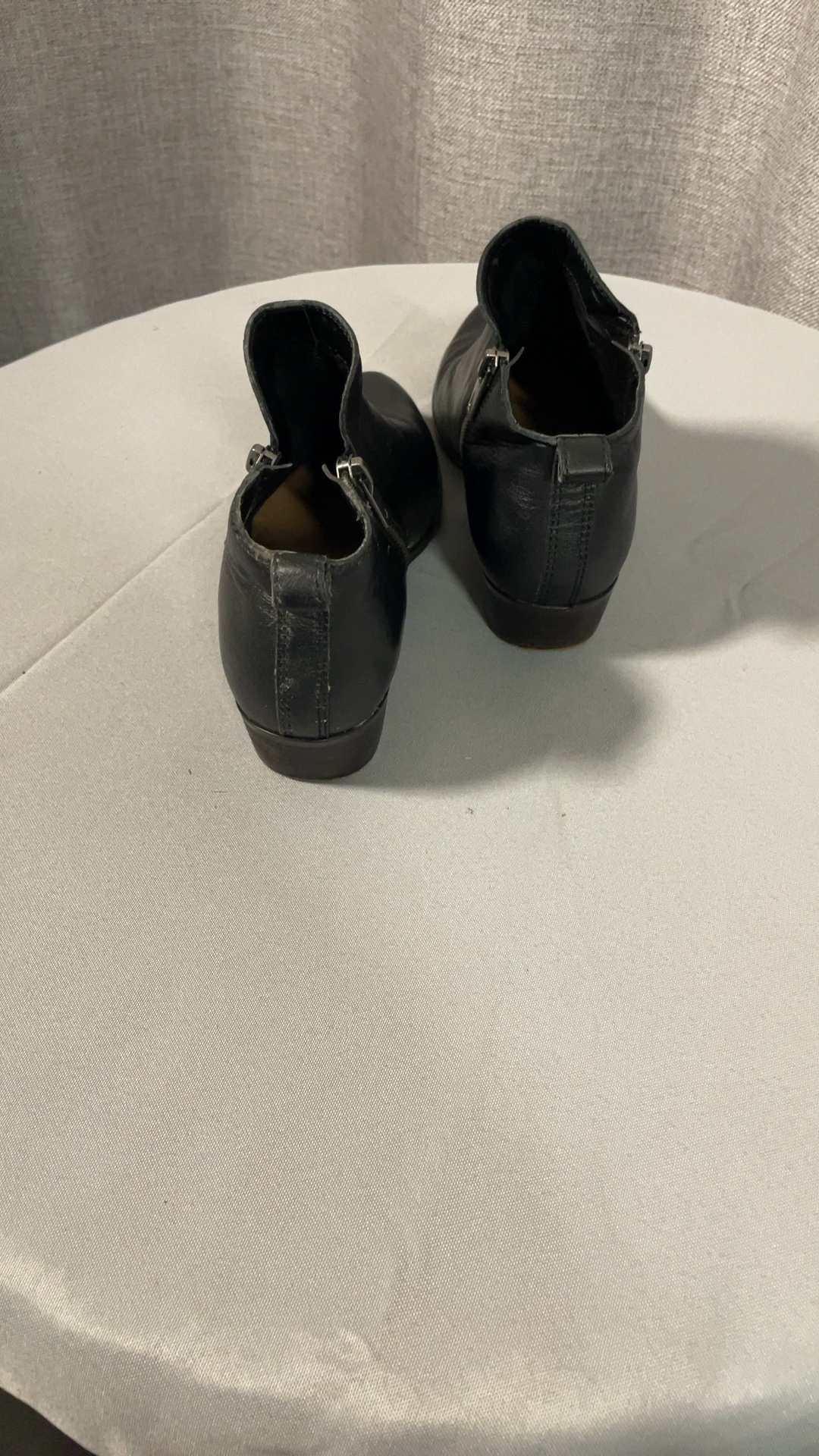 Lucky Brand Black Leather Ankle Boots US 7.5 image 3