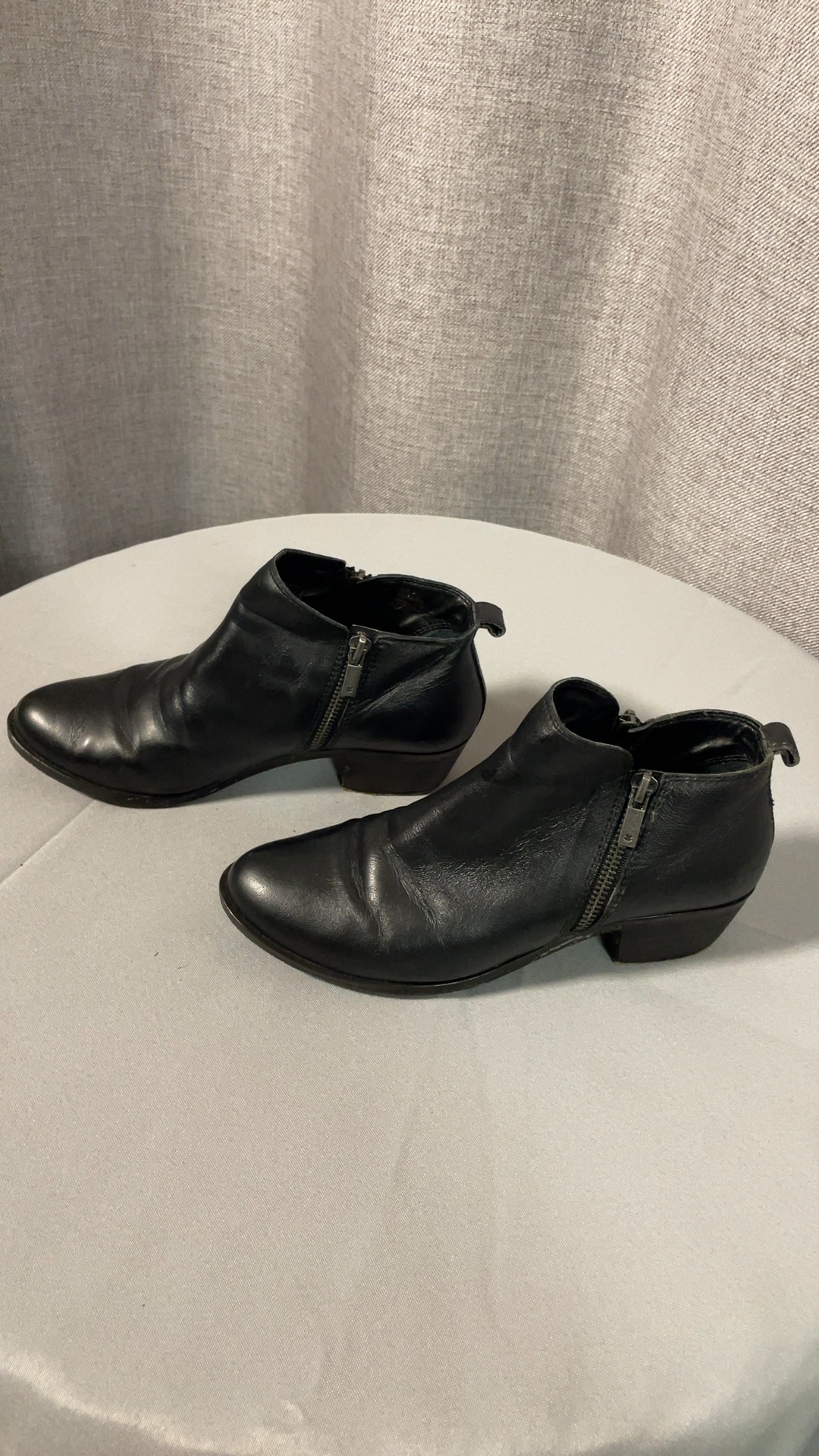 Lucky Brand Black Leather Ankle Boots US 7.5 image 4