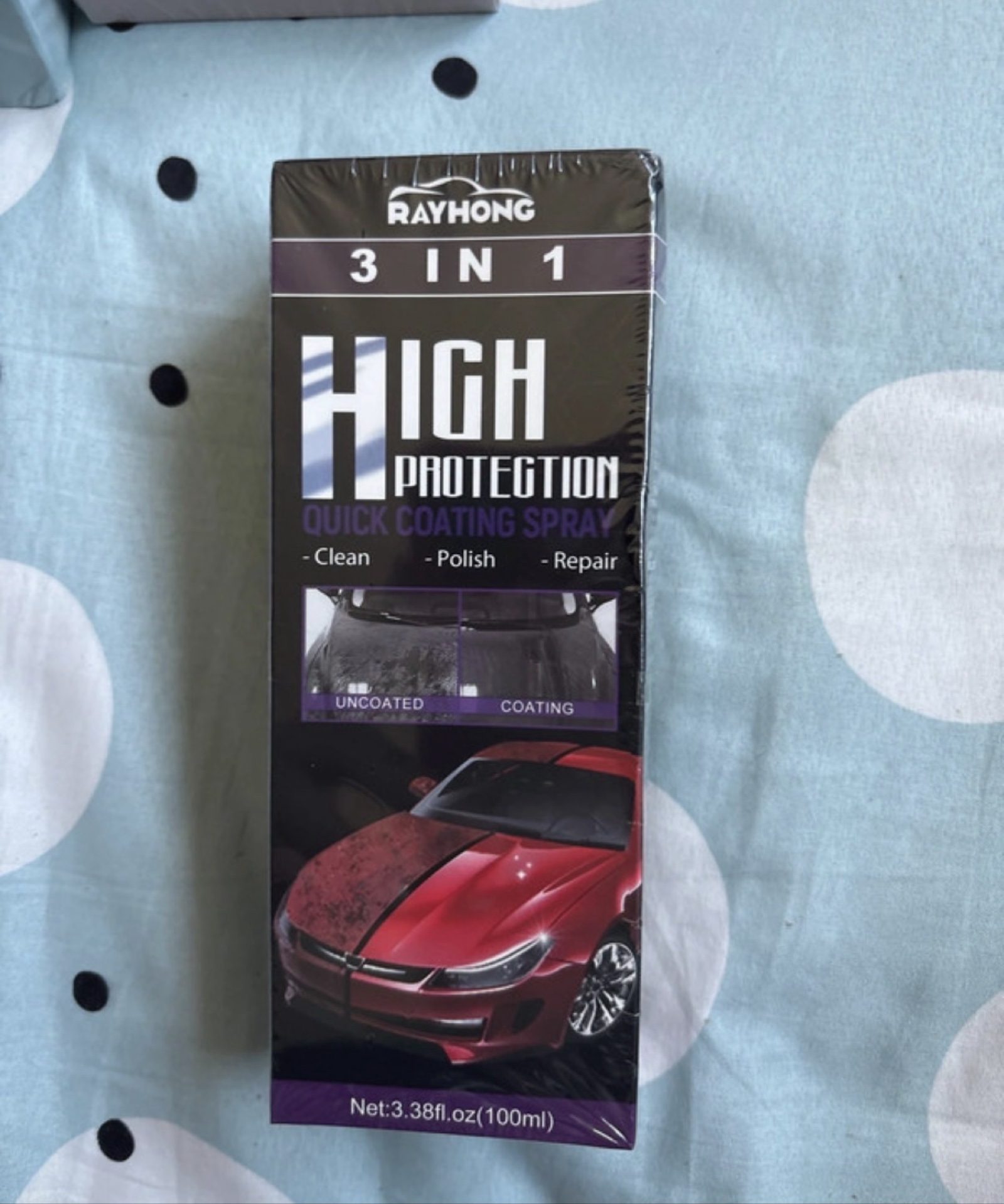 Rayhong Black 3 in 1 High Protection Quick Coating Spray 100ml
