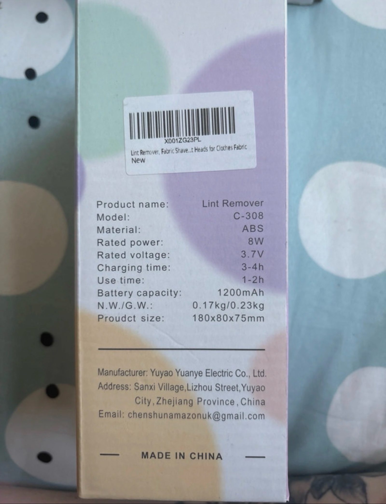 C-308 Rechargeable Lint Remover USB Charging image 4