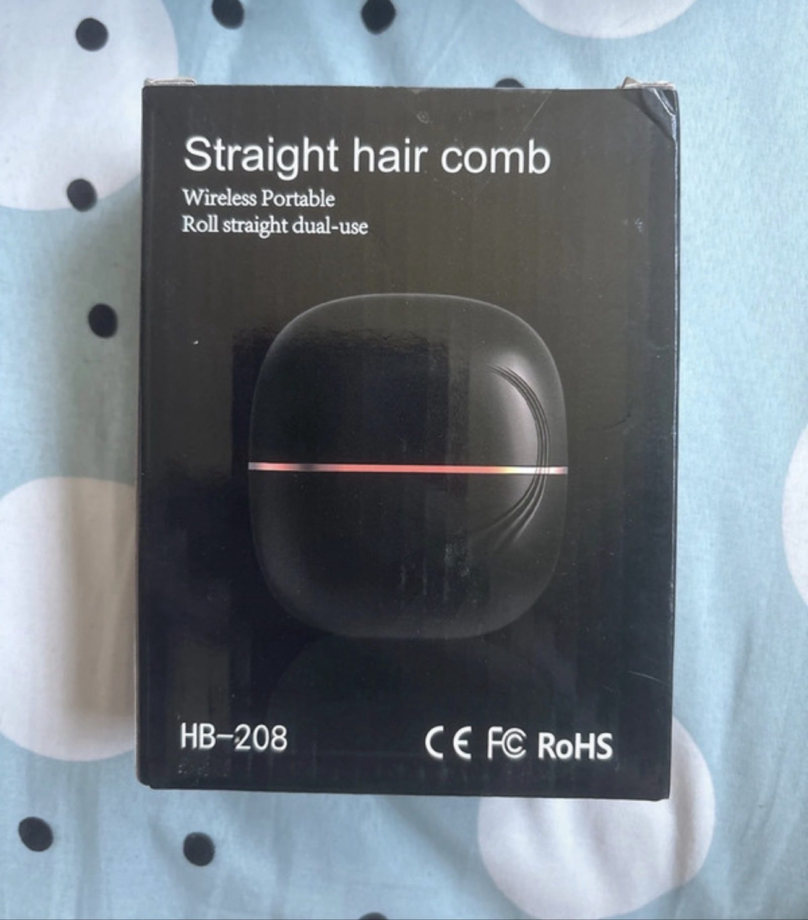 Wireless Portable Black Straight Hair Comb HB-208 image 2