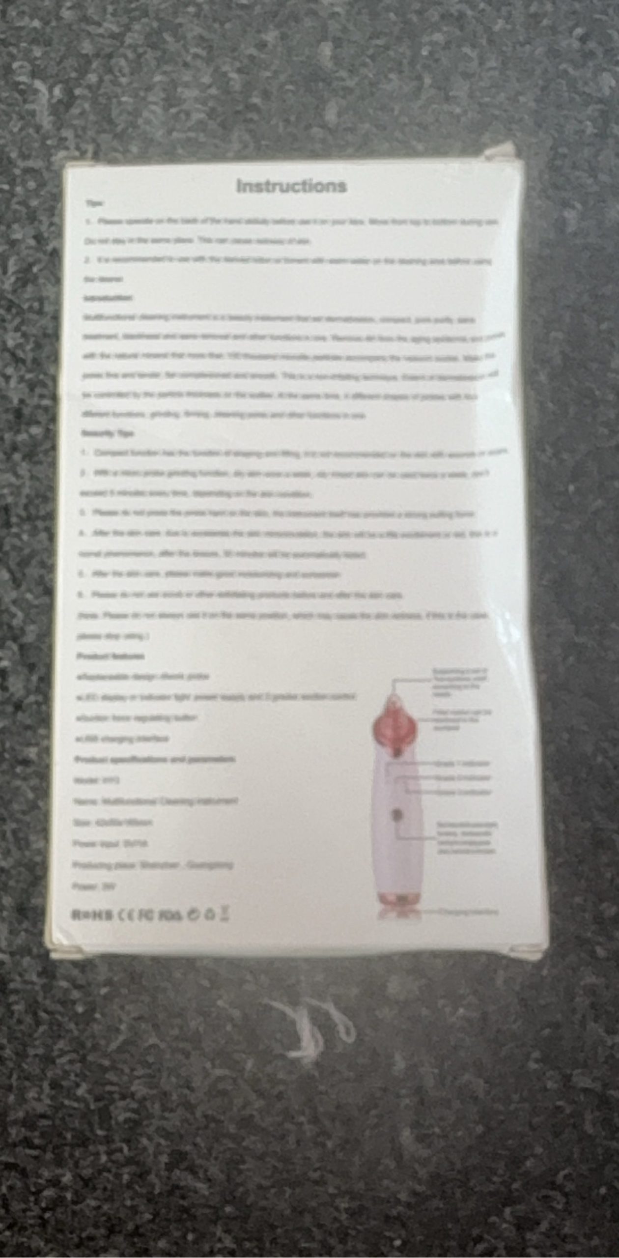 Multifunctional Cleaning Instrument White & Red image 2