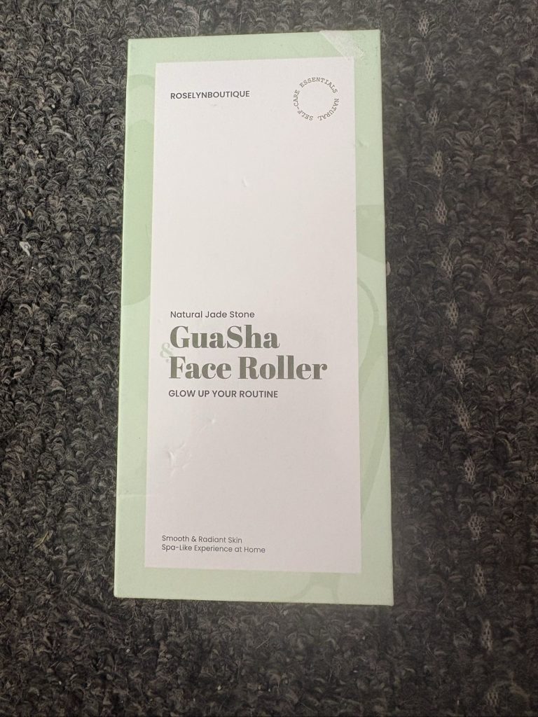 RoselynBoutique Natural Jade Stone GuaSha Face Roller