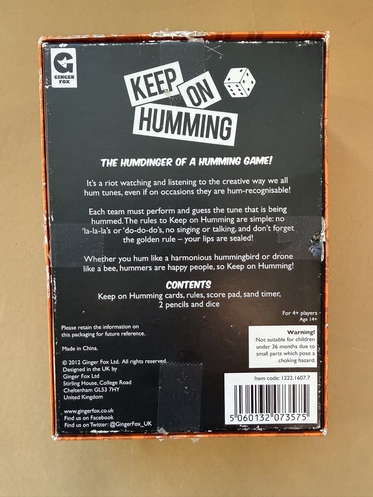 Ginger Fox Keep On Humming Board Game image 2