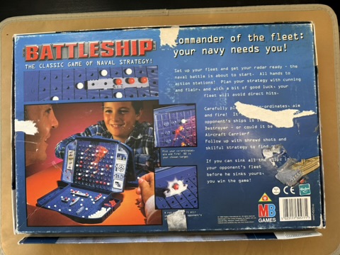 MB Games Battleship Classic Naval Strategy Board Game image 2