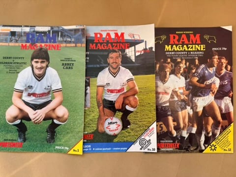 Ram Magazine Derby County Football Programmes Lot of 12 1986-1987 Season Vintage image 2