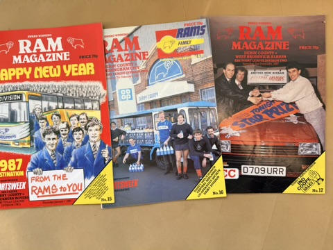 Ram Magazine Derby County Football Programmes Lot of 12 1986-1987 Season Vintage image 3