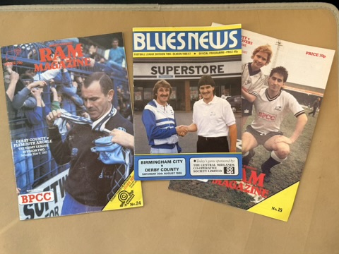 Ram Magazine Derby County Football Programmes Lot of 12 1986-1987 Season Vintage image 7