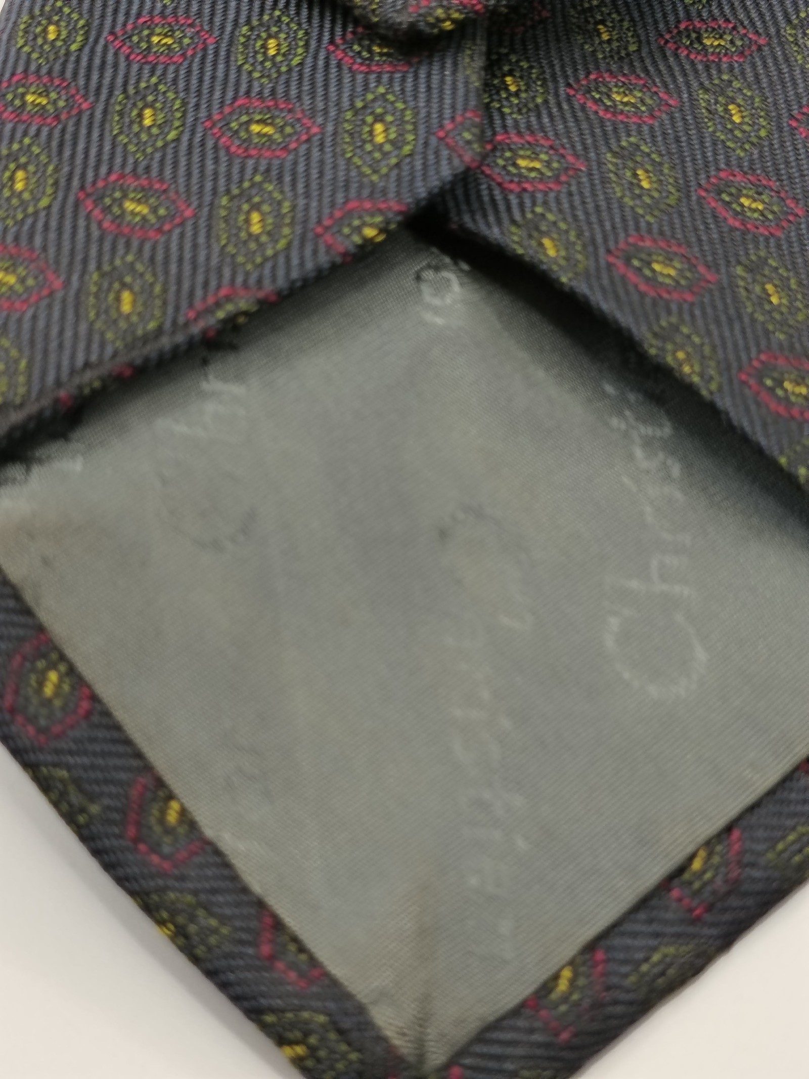 Christian Dior Monsieur Navy & Red Silk Men's Tie image 2