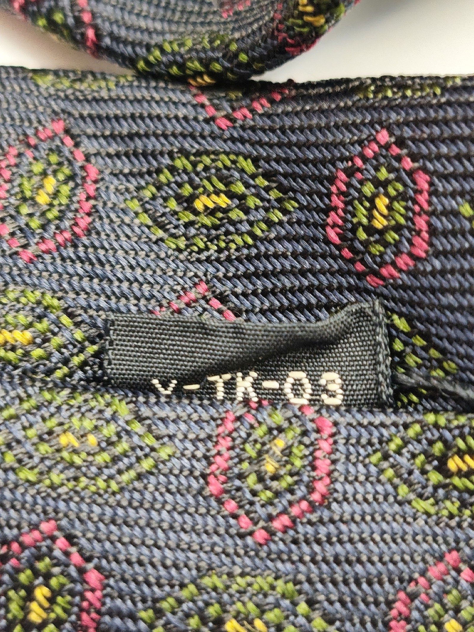 Christian Dior Monsieur Navy & Red Silk Men's Tie image 5