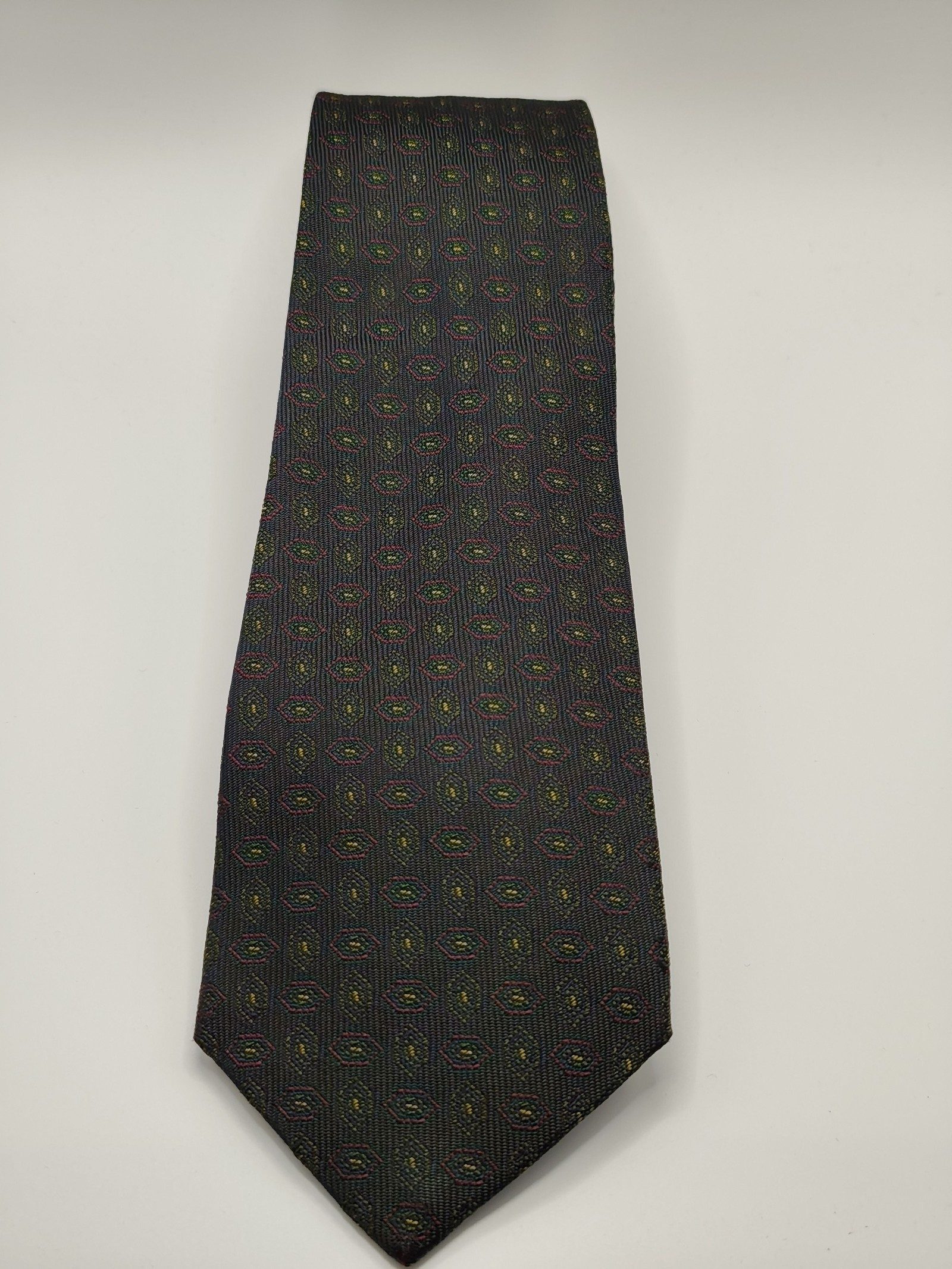 Christian Dior Monsieur Navy & Red Silk Men's Tie image 6