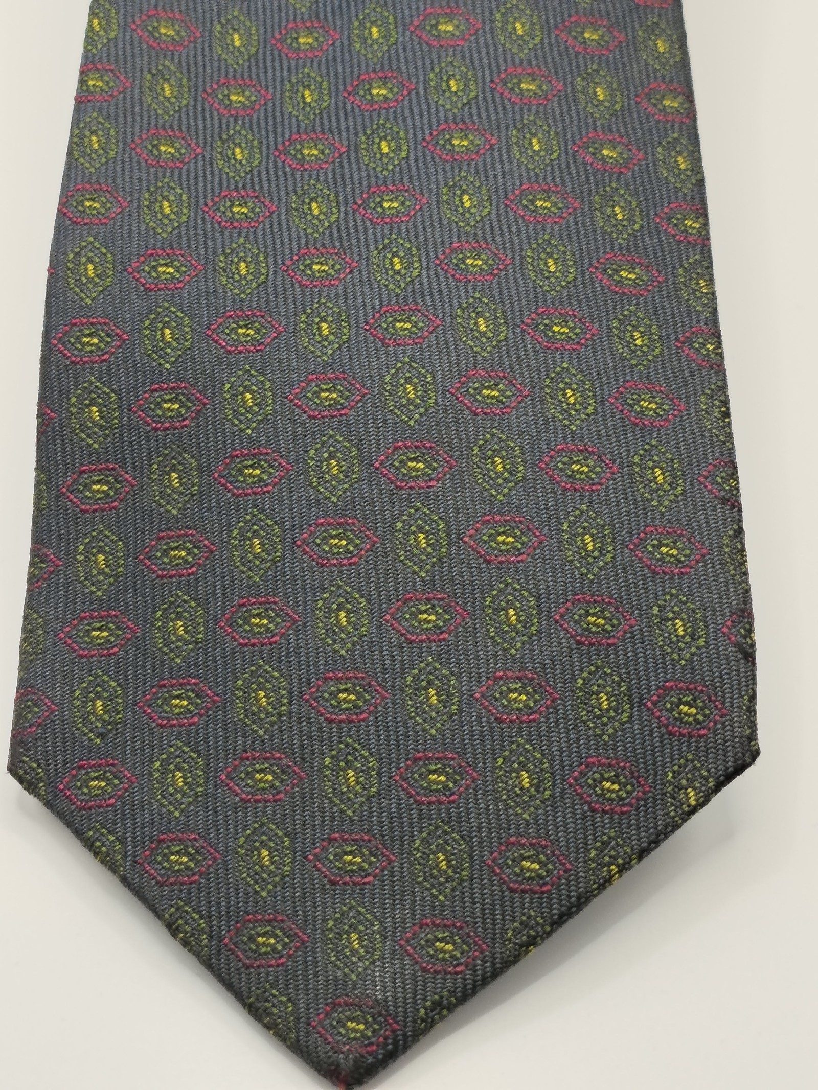 Christian Dior Monsieur Navy & Red Silk Men's Tie image 7