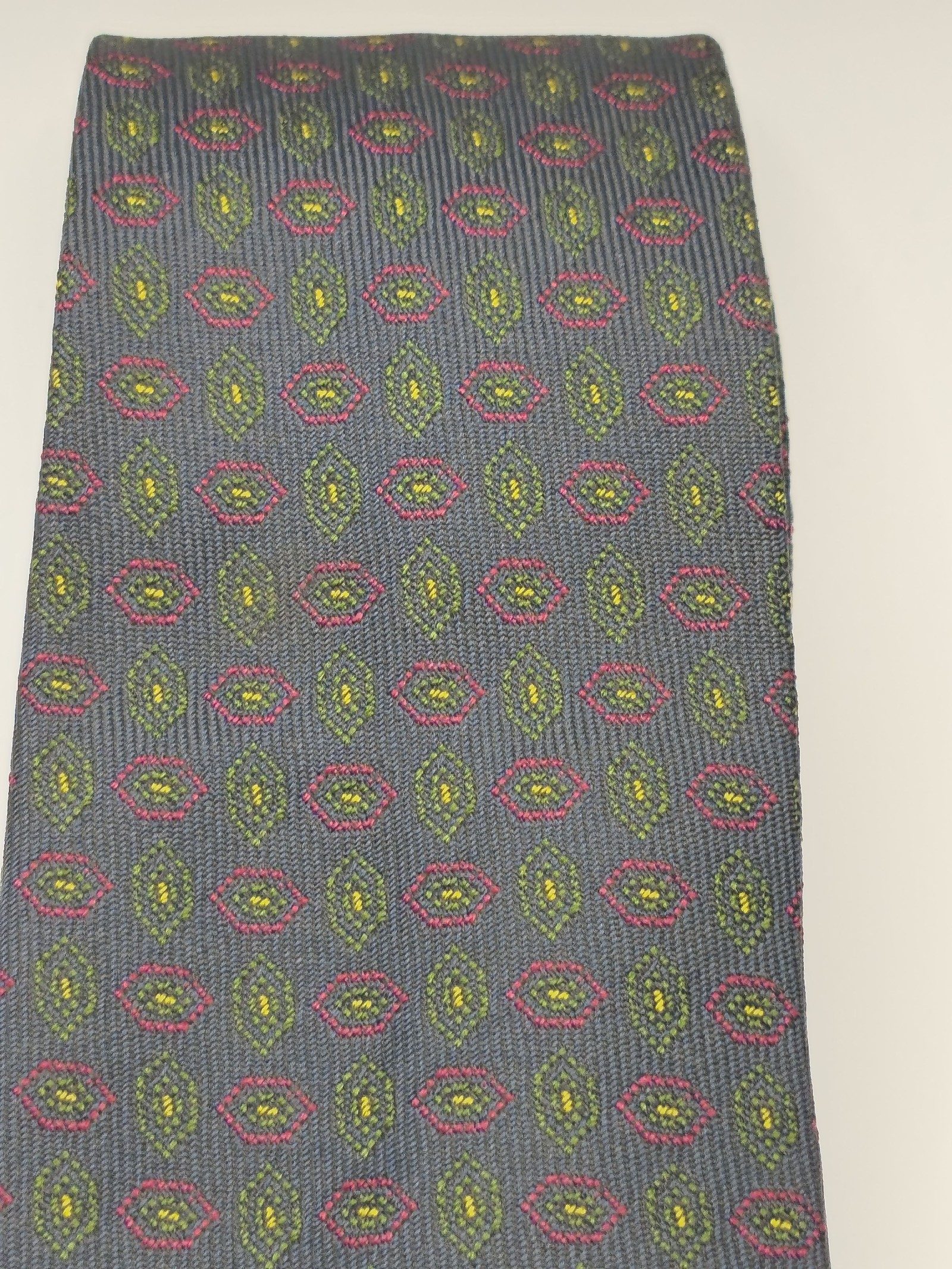 Christian Dior Monsieur Navy & Red Silk Men's Tie image 8