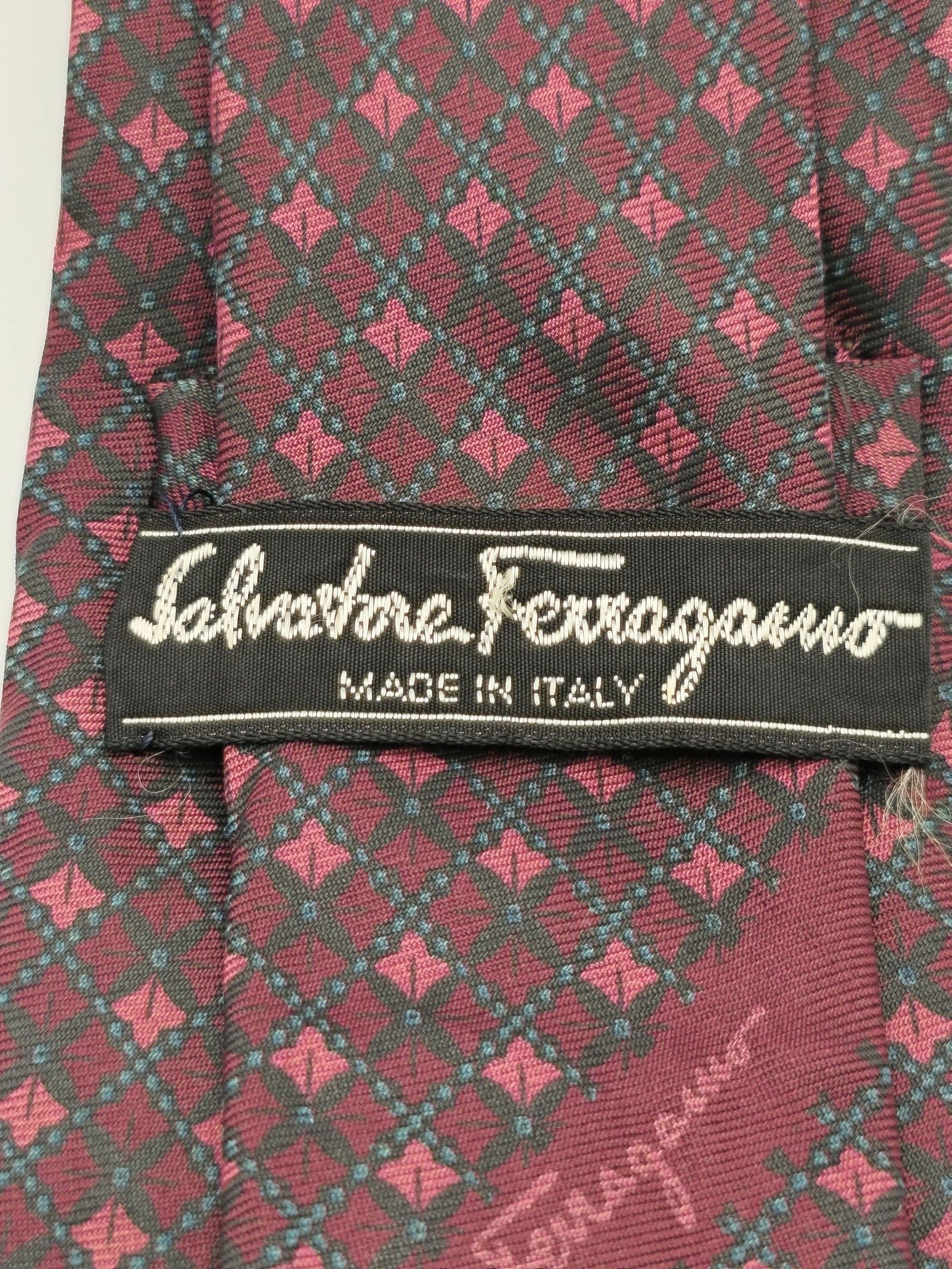 Salvatore Ferragamo Men’s Multi Colour Pattern Silk Tie Other image 3
